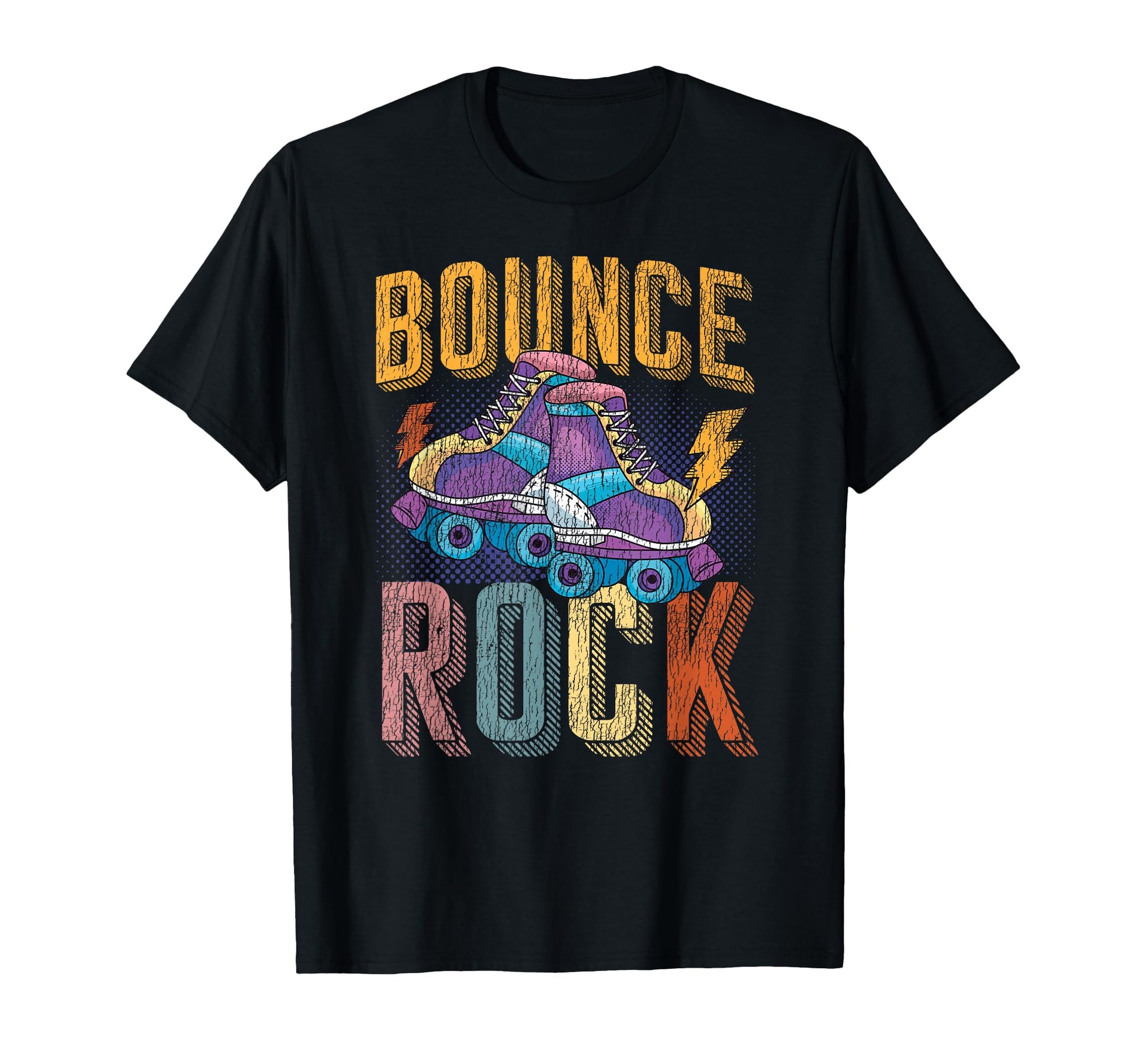 Roller Skating Skate 1970S Beach T-Shirt - Custom Art Print Unisex - T-Shirt, Sweatshirt, Hoodie