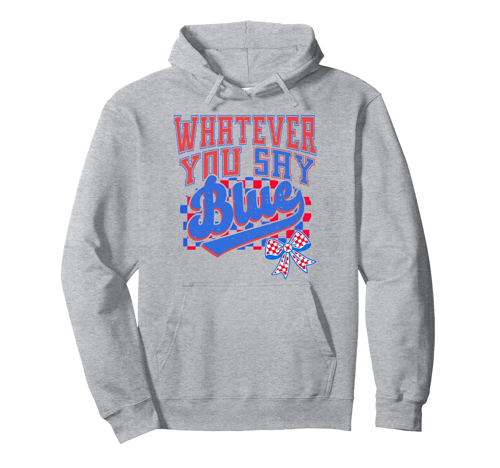 Checker Baseball Coquette Whatever Hoodie - Casual Everyday Wear Men Women - T-Shirt, Sweatshirt, Hoodie