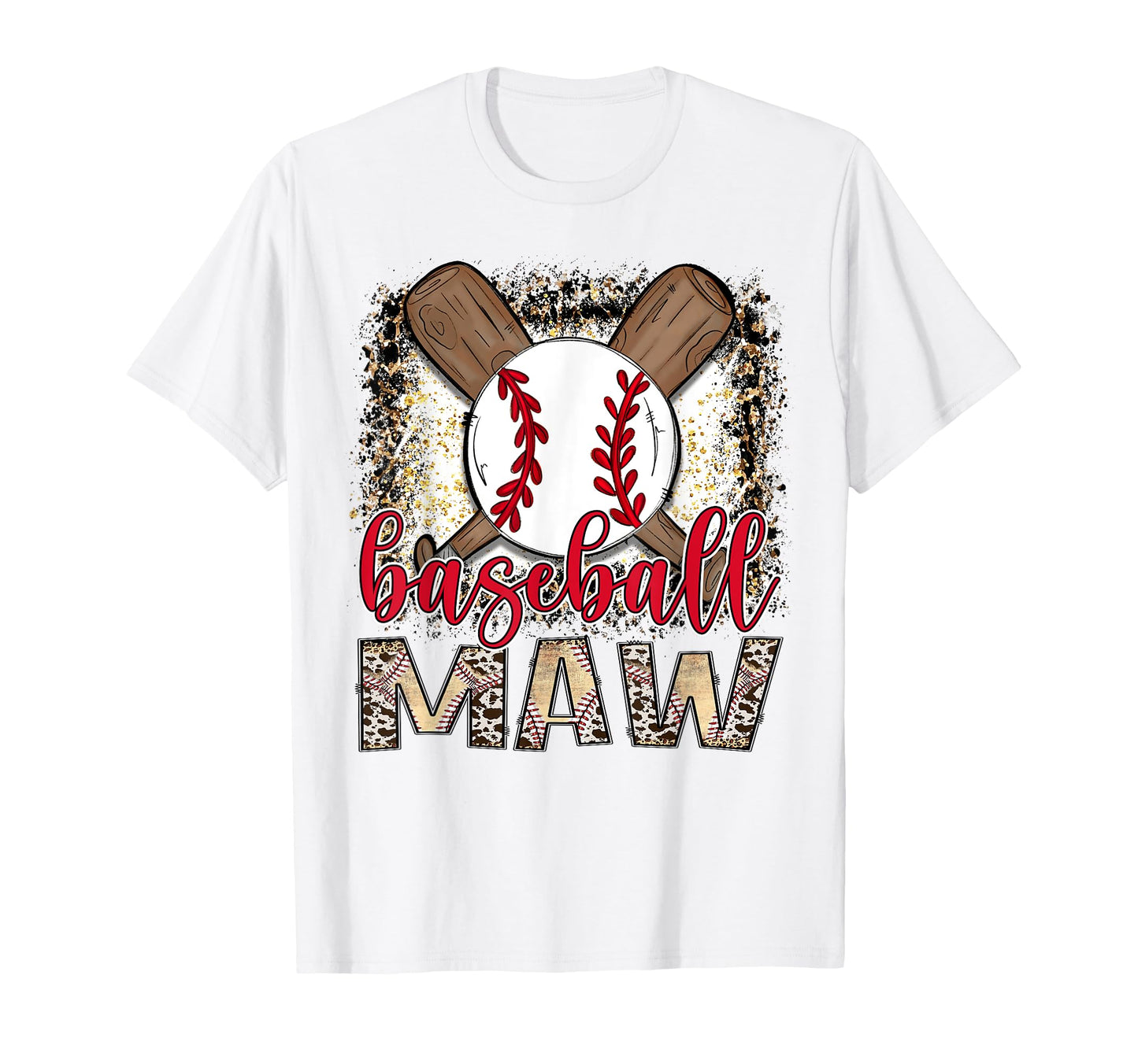 Baseball Maw Leopard Proud Ball Maw T-Shirt - Aesthetic Graphic Unisex - T-Shirt, Sweatshirt, Hoodie