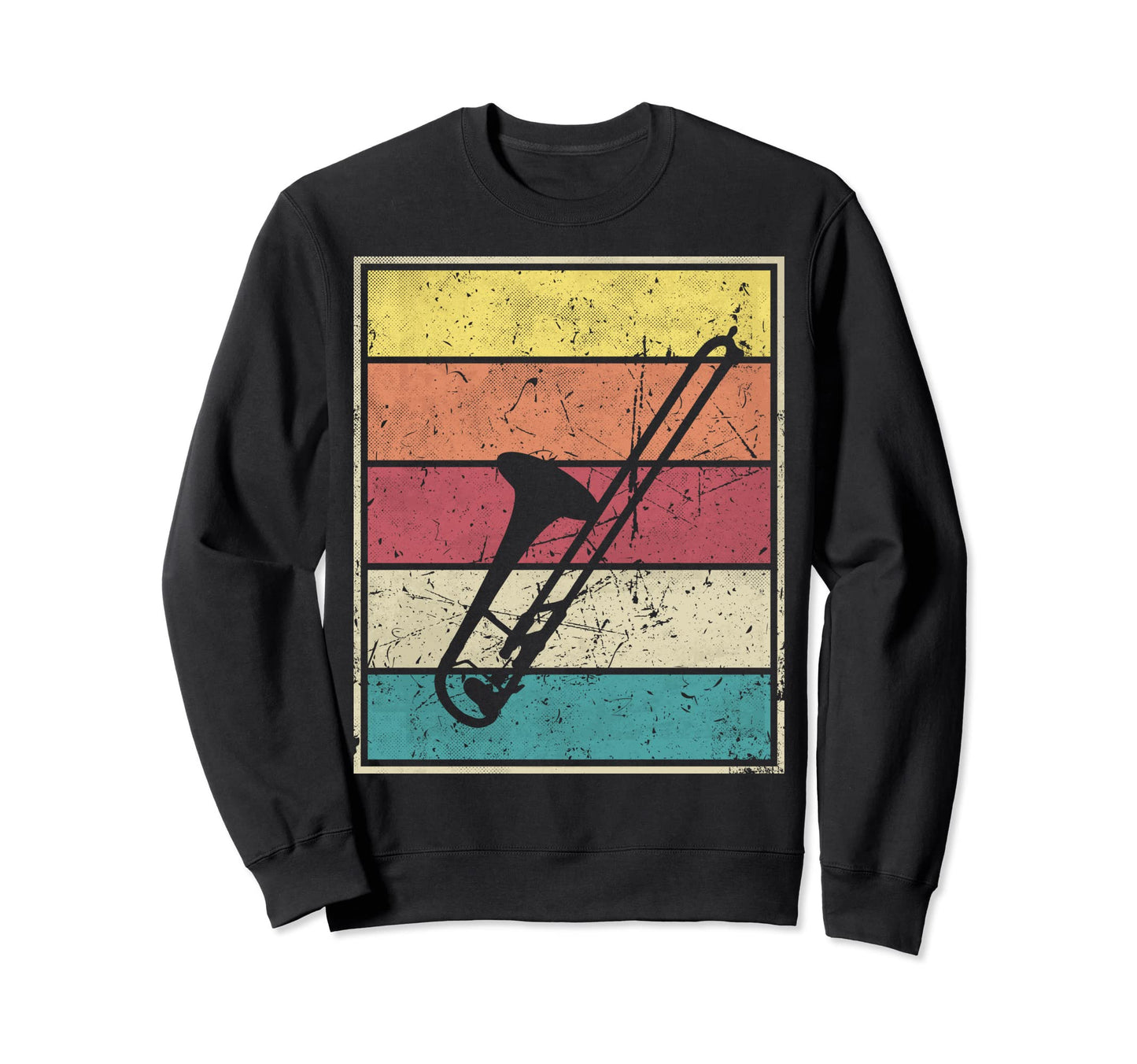 Trombone Stripes Sweatshirt - Fun Novelty Design Men Women - T-Shirt, Sweatshirt, Hoodie
