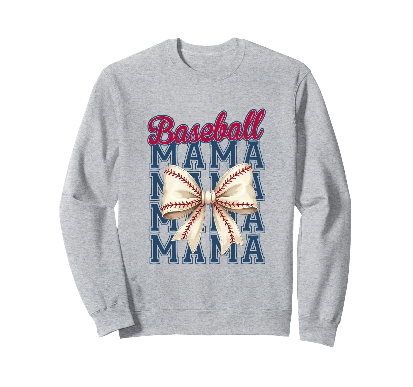 Baseball Mama Coquette Bow Mom Sweatshirt - Trendy Graphic Men Women - T-Shirt, Sweatshirt, Hoodie