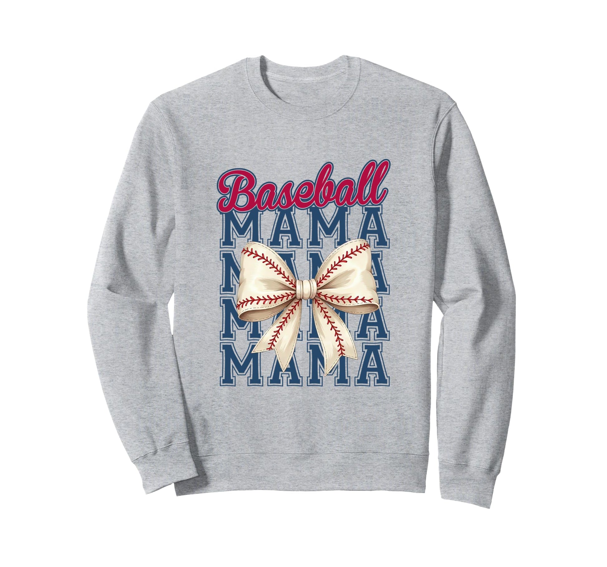 Baseball Mama Coquette Bow Mom Sweatshirt - Trendy Graphic Men Women - T-Shirt, Sweatshirt, Hoodie
