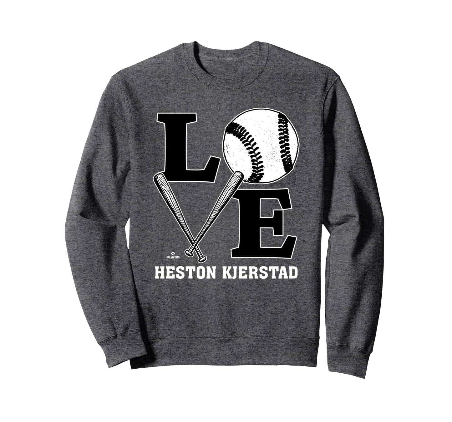 Distressed Baseball Love Heston Sweatshirt - Unique Graphic for Adults - T-Shirt, Sweatshirt, Hoodie