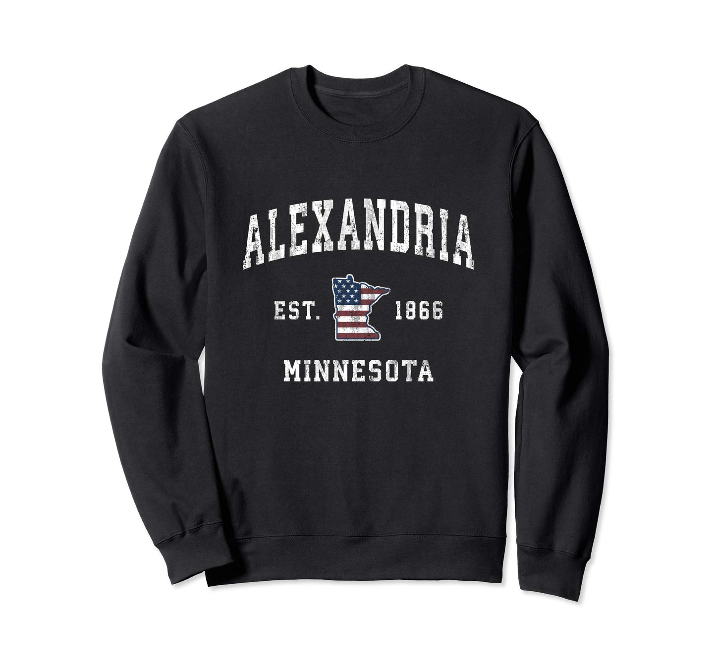 Alexandria Minnesota Mn American Sweatshirt - Graphic Print for Adults - T-Shirt, Sweatshirt, Hoodie