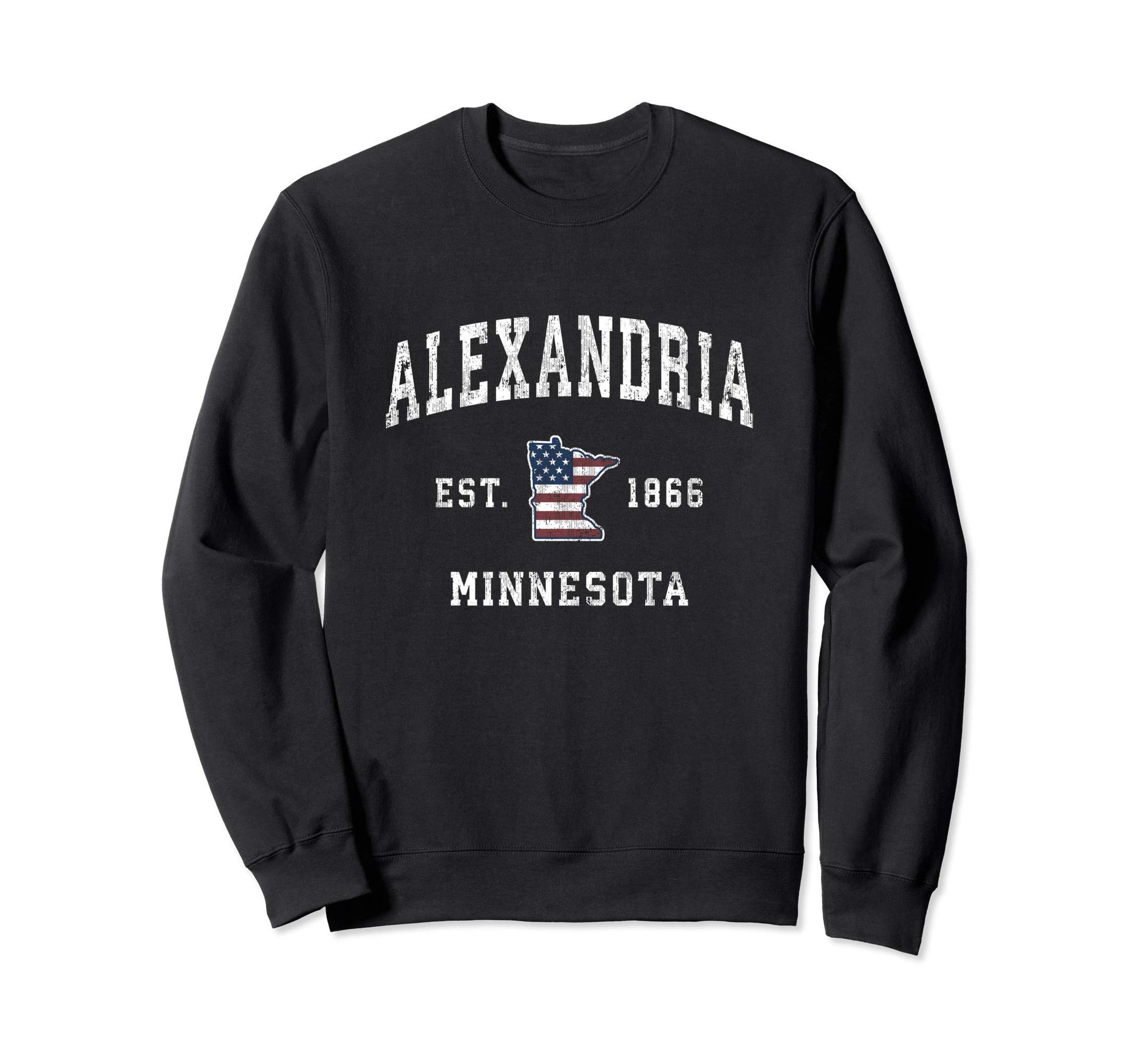 Alexandria Minnesota Mn American Sweatshirt - Graphic Print for Adults - T-Shirt, Sweatshirt, Hoodie