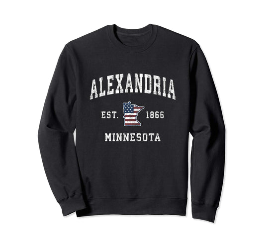 Alexandria Minnesota Mn American Sweatshirt - Graphic Print for Adults - T-Shirt, Sweatshirt, Hoodie