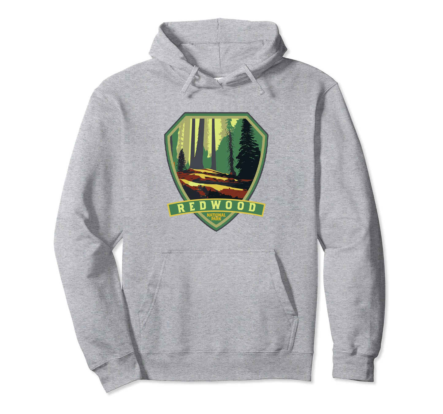 Redwood National Park Wpa Badge Hoodie - Aesthetic Graphic Men Women - T-Shirt, Sweatshirt, Hoodie