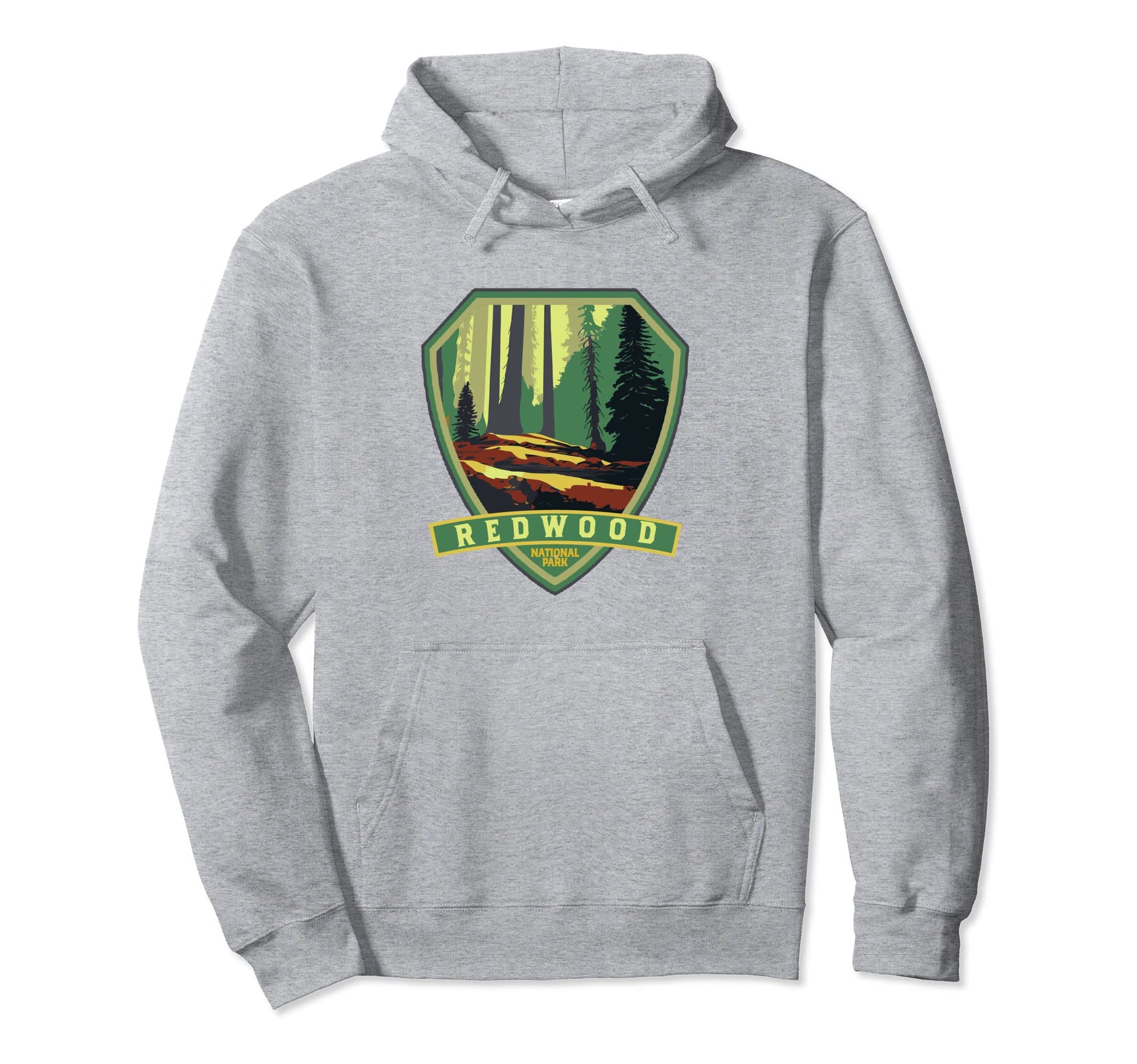 Redwood National Park Wpa Badge Hoodie - Aesthetic Graphic Men Women - T-Shirt, Sweatshirt, Hoodie
