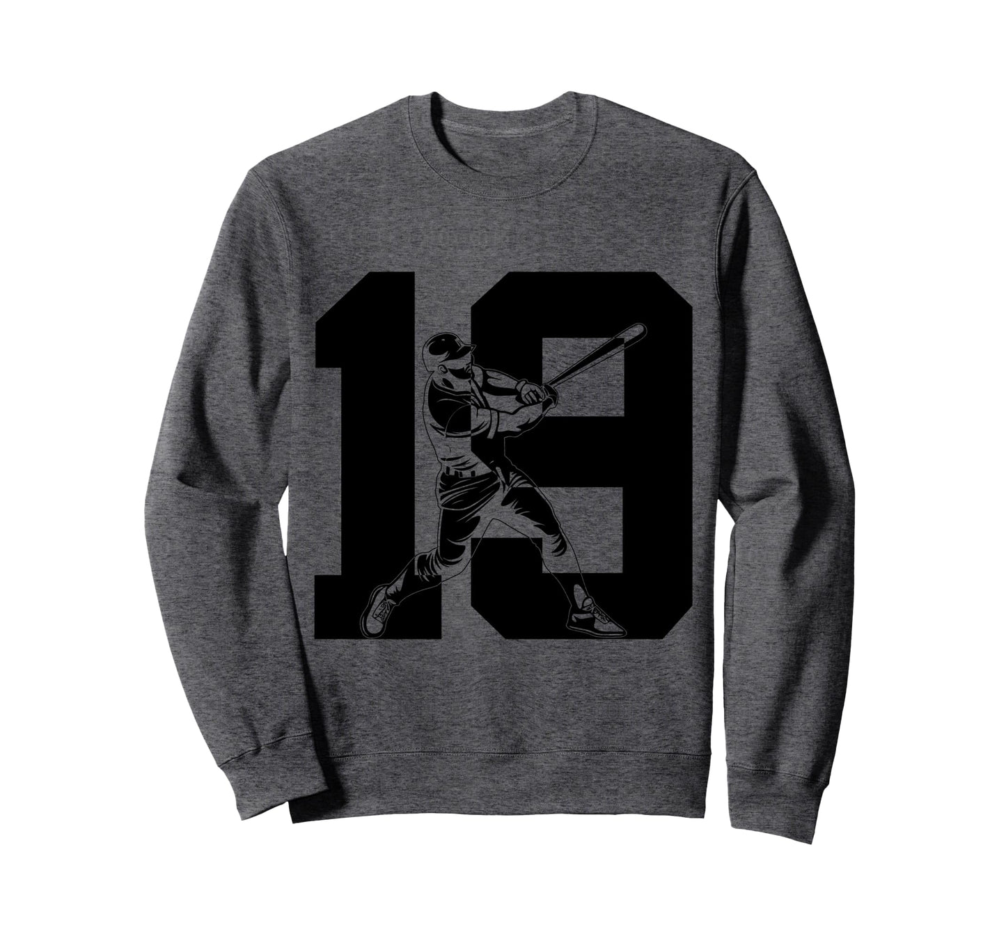 Number 19 Years Baseball 19Th Sweatshirt - Casual Everyday Wear Unisex - T-Shirt, Sweatshirt, Hoodie