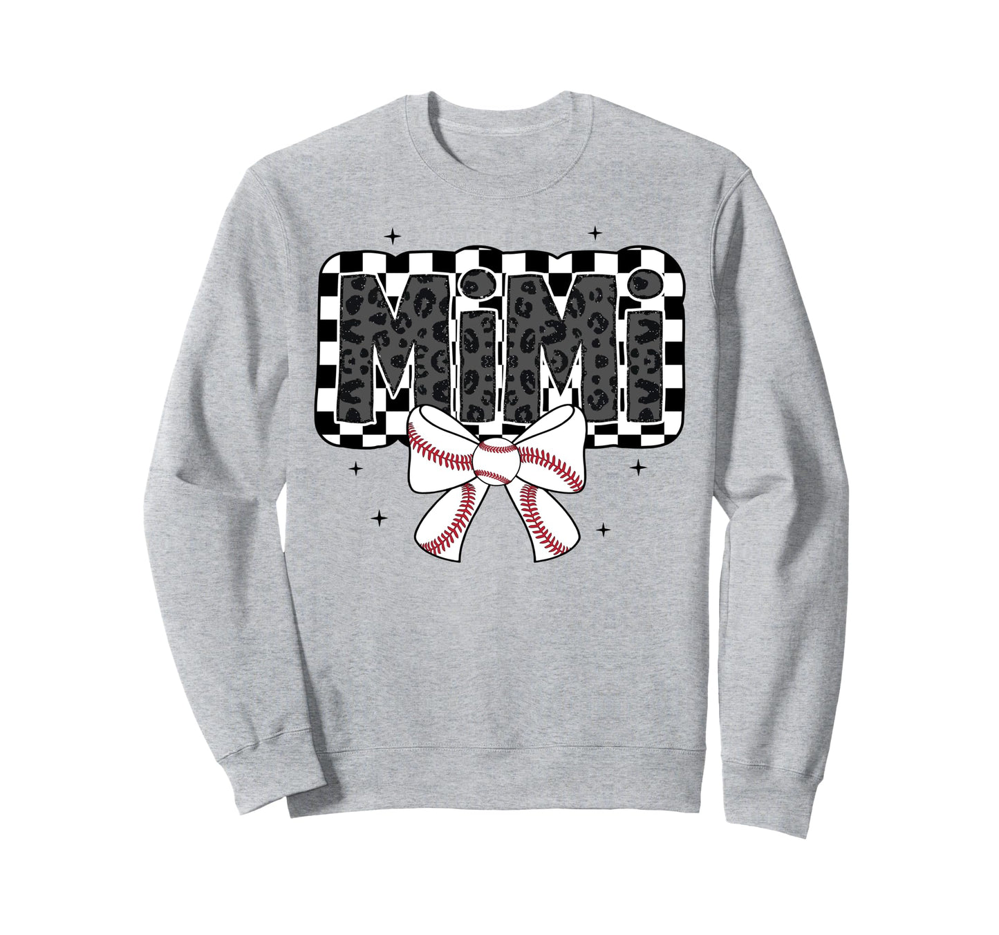 Baseball Mimi Ballpark Coquette Bow Sweatshirt - Unique Graphic Men Women - T-Shirt, Sweatshirt, Hoodie