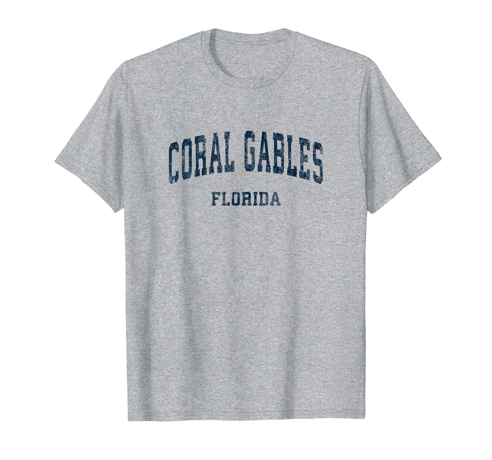 Coral Gables Florida Fl Varsity T-Shirt - Streetwear Style Men Women - T-Shirt, Sweatshirt, Hoodie