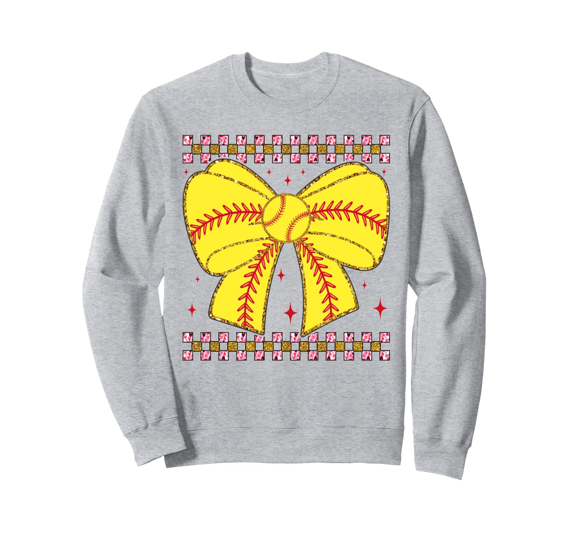 Unique Baseball Bow Fans Sweatshirt - Novelty Apparel for Adults - T-Shirt, Sweatshirt, Hoodie