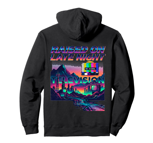 80S Synthwave 1980S Nostalgia Late Hoodie - Aesthetic Graphic Men Women - T-Shirt, Sweatshirt, Hoodie