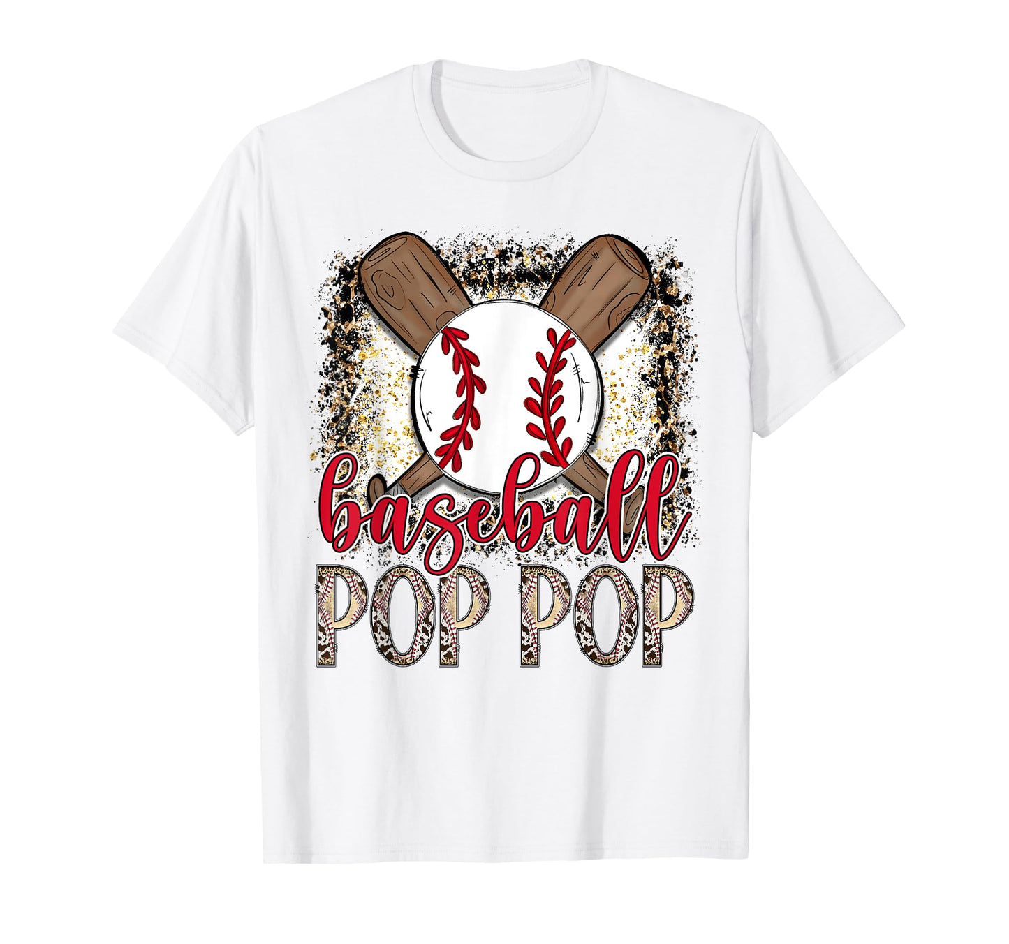 Baseball Pop Pop Leopard Proud Ball Pop T-Shirt - Streetwear Style Unisex - T-Shirt, Sweatshirt, Hoodie
