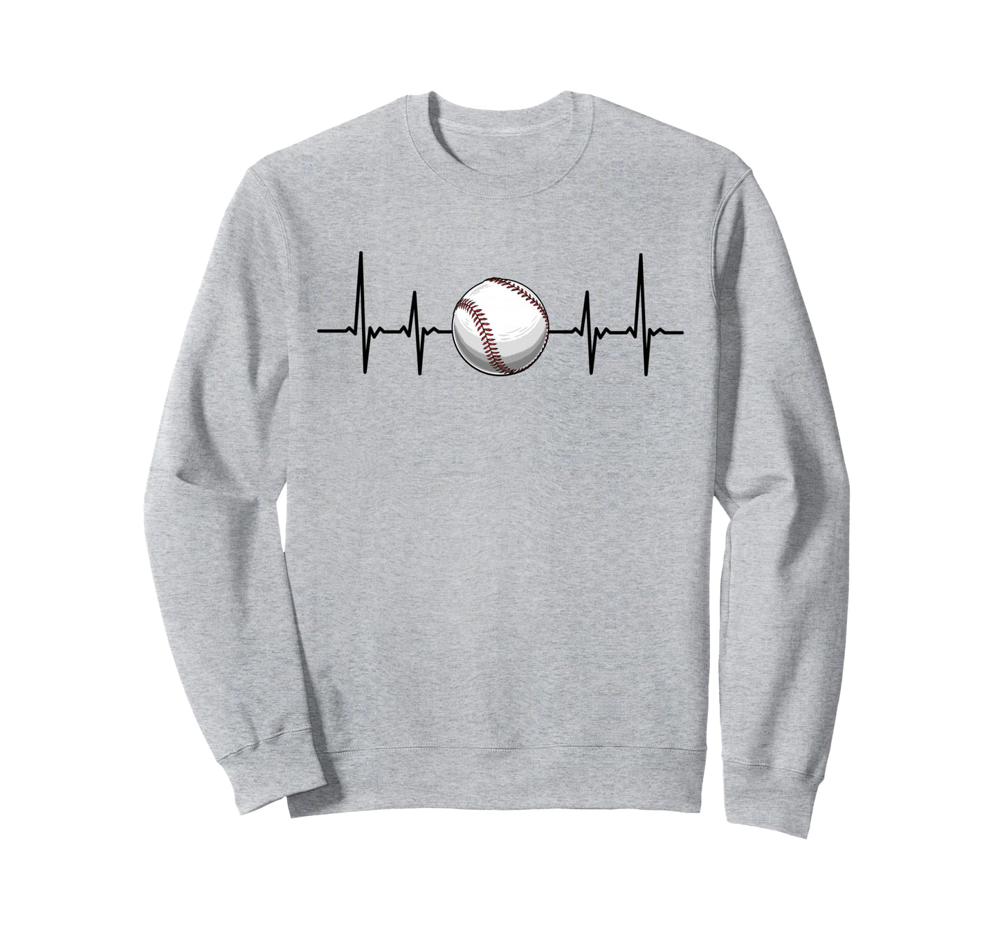 Heartbeat Baseball Gift Sweatshirt - Aesthetic Graphic Unisex - T-Shirt, Sweatshirt, Hoodie