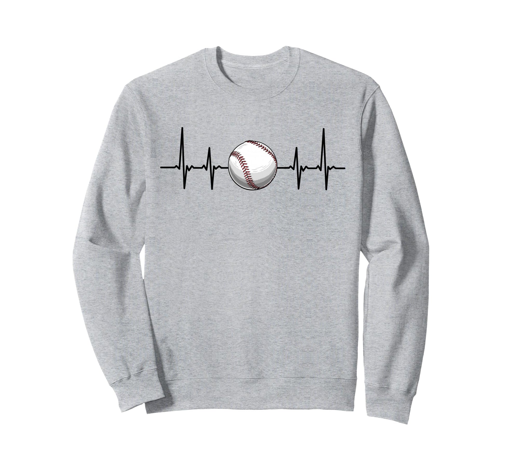 Heartbeat Baseball Gift Sweatshirt - Aesthetic Graphic Unisex - T-Shirt, Sweatshirt, Hoodie