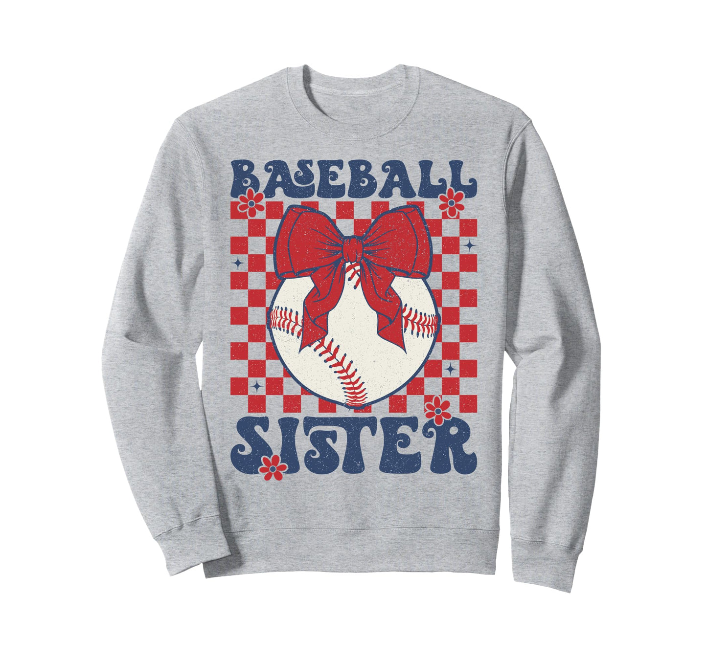 Baseball Sister Coquette Bow Sport Sweatshirt - Unique Graphic Men Women - T-Shirt, Sweatshirt, Hoodie