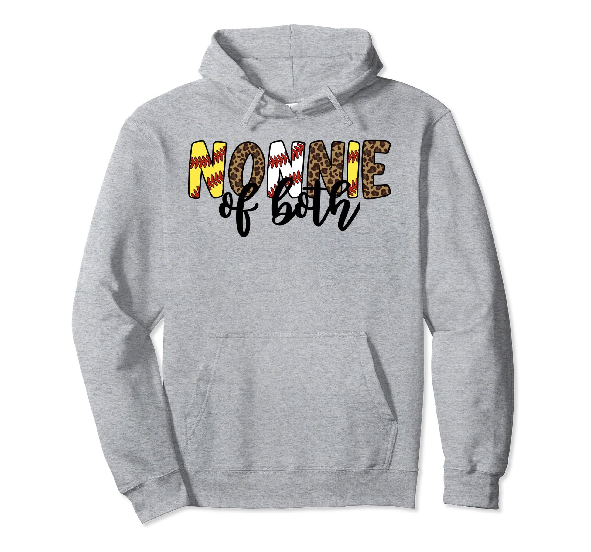 Leopard Nonnie Both Mothers Day Hoodie - Fun Novelty Design Men Women - T-Shirt, Sweatshirt, Hoodie