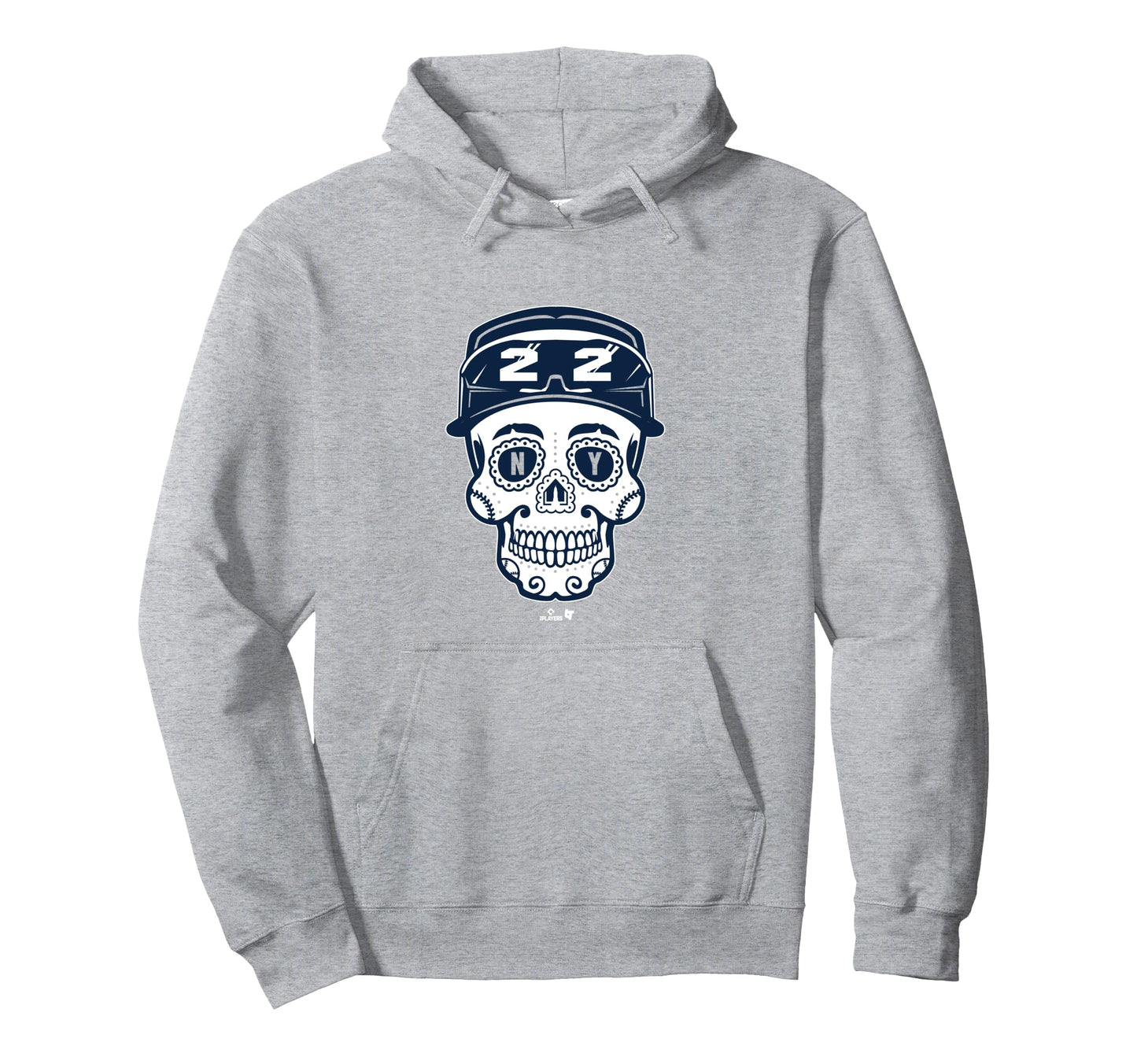 Juan Soto Sugar Skull New York Baseball Hoodie - Fun Novelty Design Unisex - T-Shirt, Sweatshirt, Hoodie