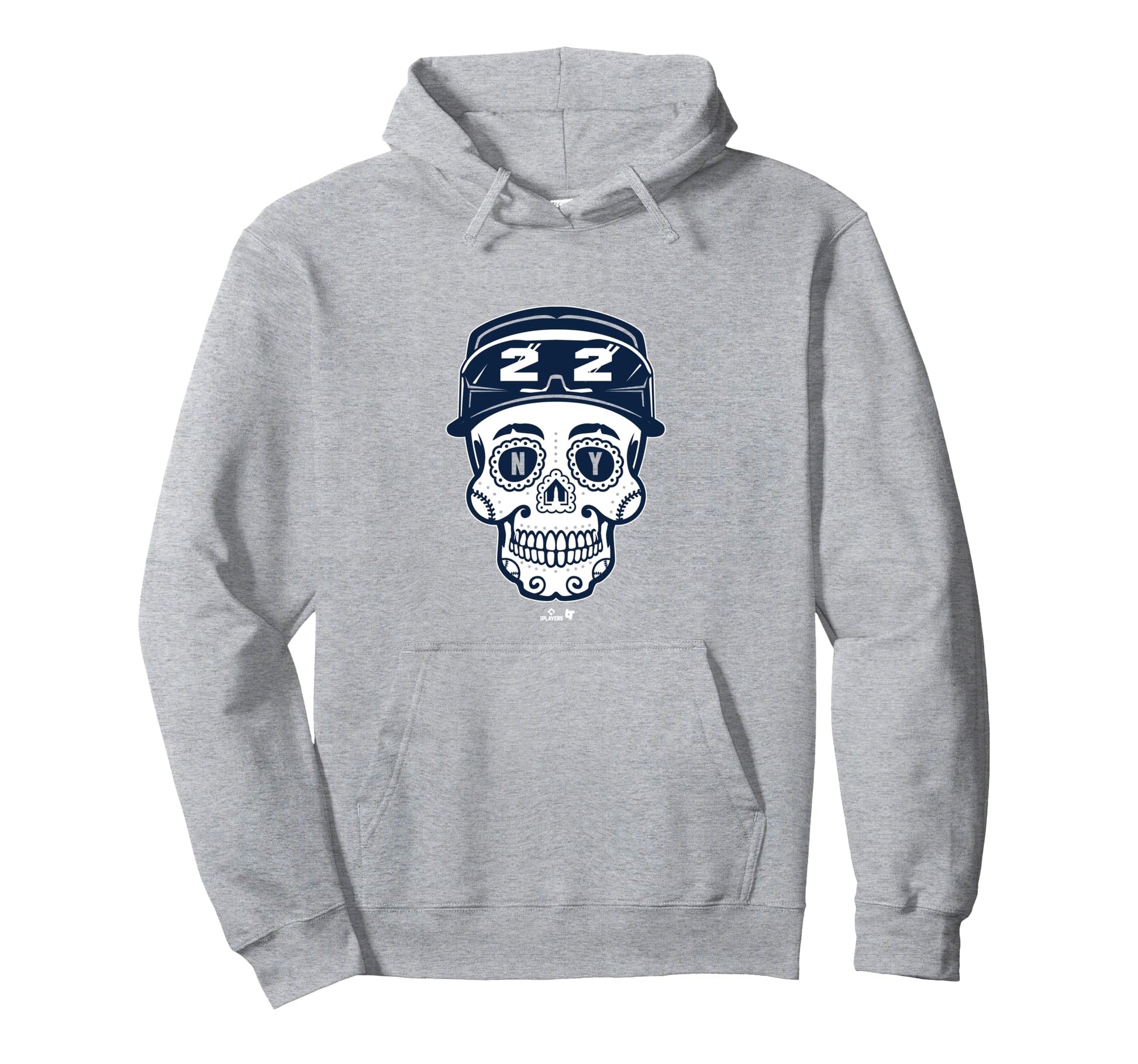 Juan Soto Sugar Skull New York Baseball Hoodie - Fun Novelty Design Unisex - T-Shirt, Sweatshirt, Hoodie