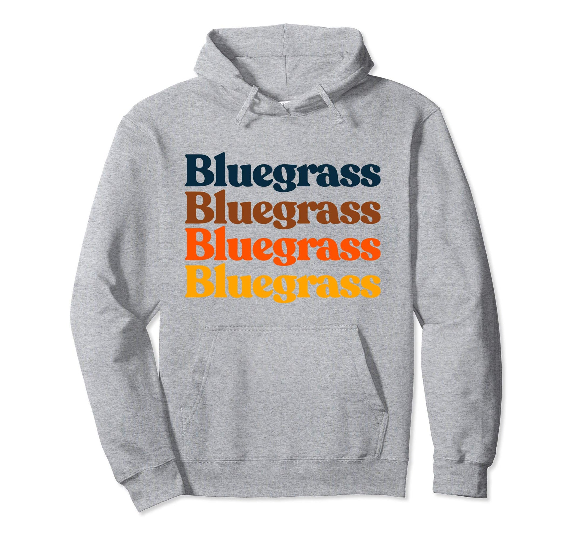 70S Bluegrass Typography Vibe Hoodie - Custom Art Print Men Women - T-Shirt, Sweatshirt, Hoodie