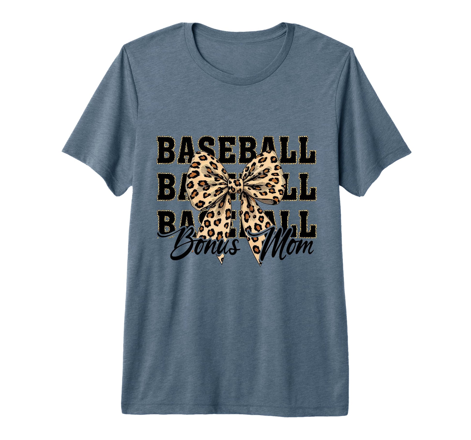 Baseball Bonus Mom Coquette Bow T-Shirt - Trendy Graphic for Adults - T-Shirt, Sweatshirt, Hoodie