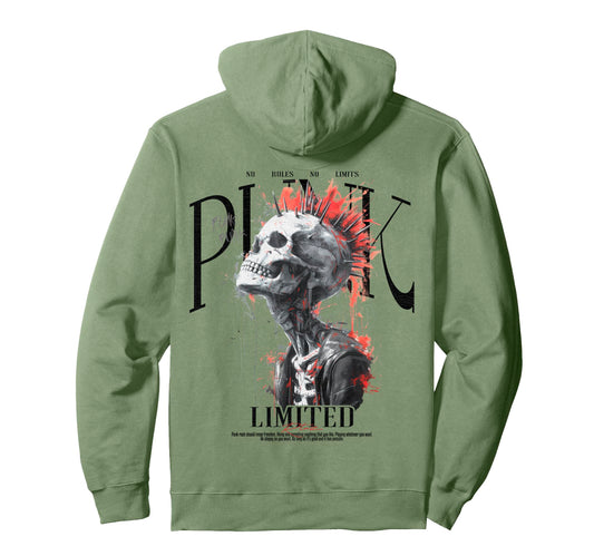 Back Y2K Streetwear Skull Hoodie - Graphic Print for Adults - T-Shirt, Sweatshirt, Hoodie