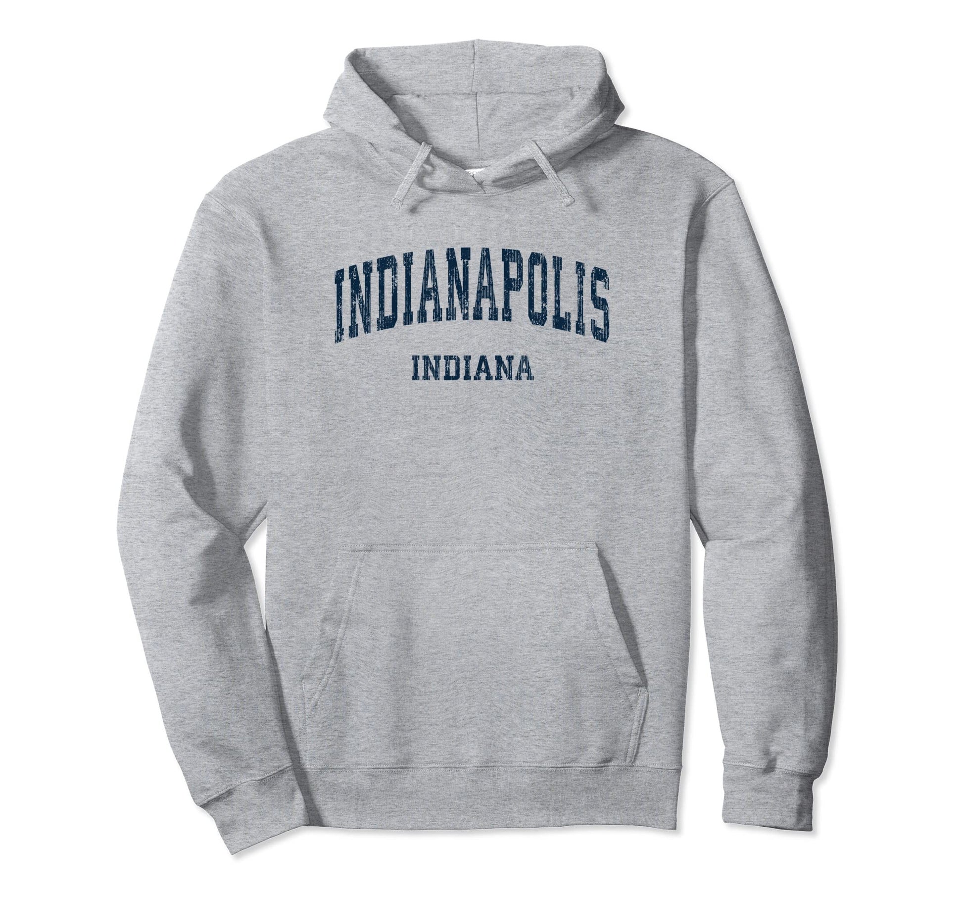 Indianapolis Indiana Varsity Sports Navy Hoodie - Novelty Apparel Unisex - T-Shirt, Sweatshirt, Hoodie