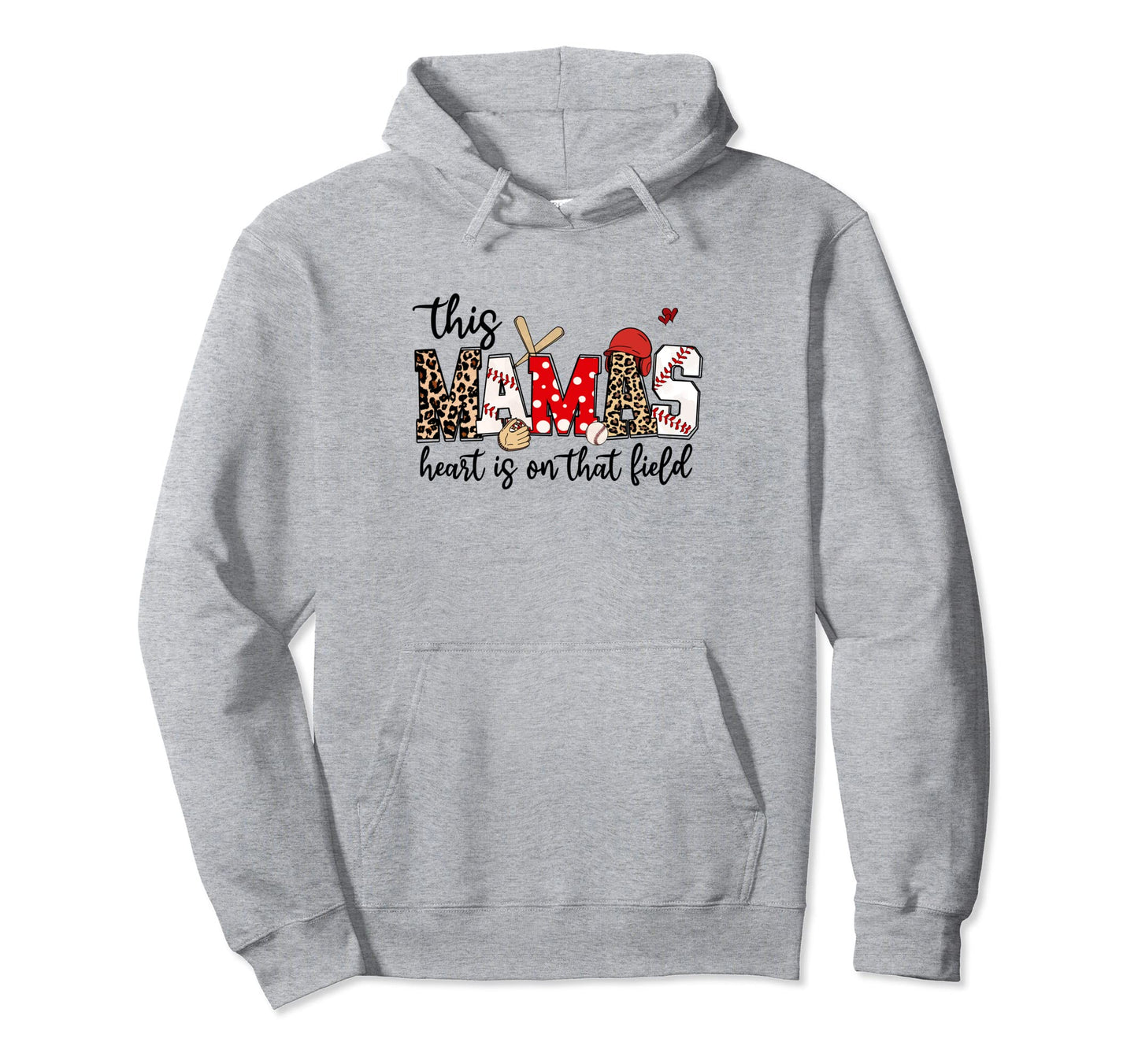 Leopard Baseball Mama Mother Mom Ball Sport Hoodie - Novelty Apparel Unisex - T-Shirt, Sweatshirt, Hoodie