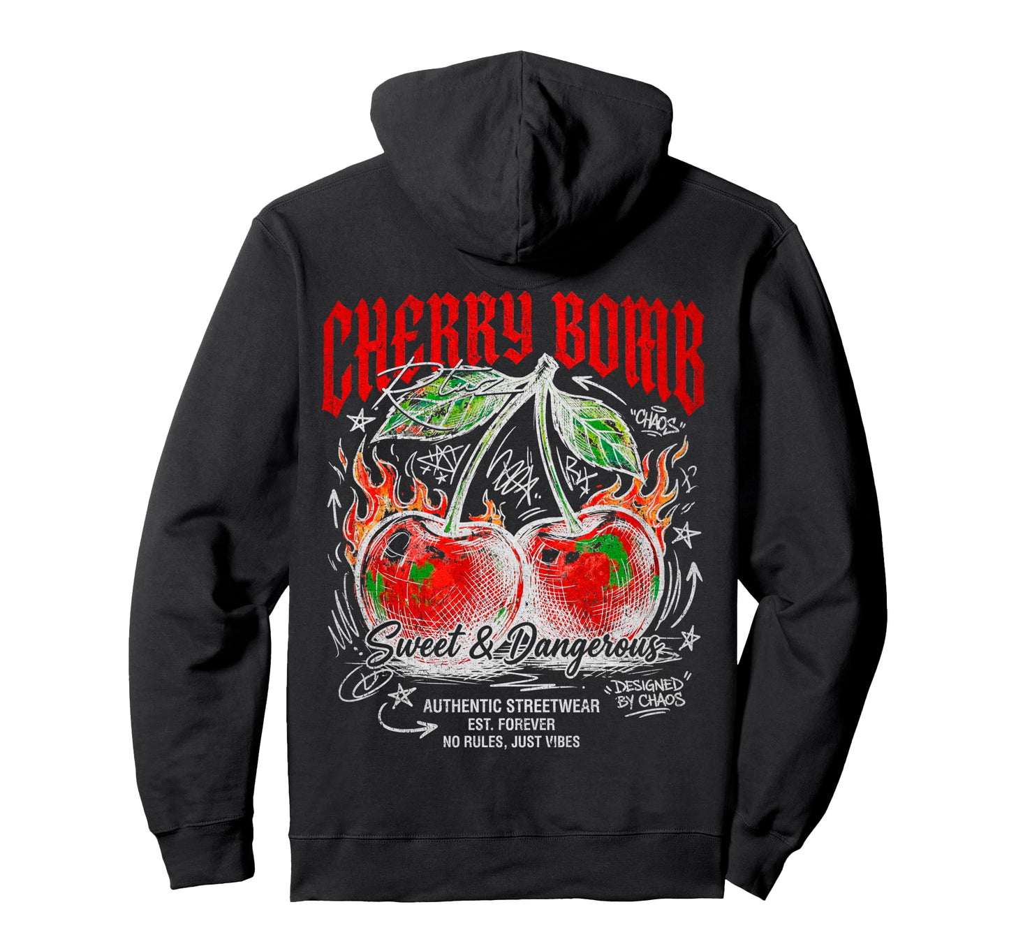 Fruit Y2K Back Streetwear Hoodie - Casual Everyday Wear Unisex - T-Shirt, Sweatshirt, Hoodie