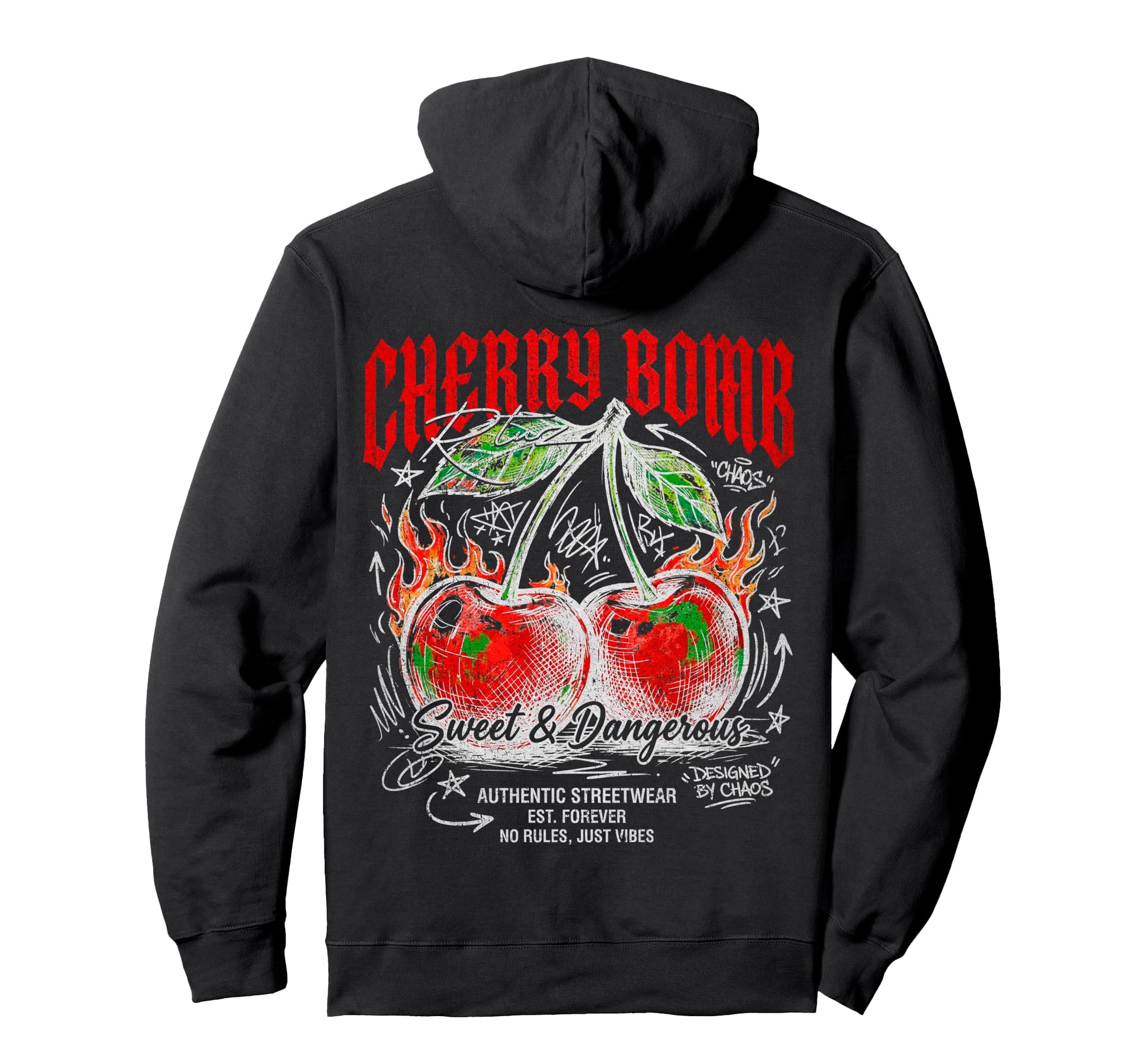 Fruit Y2K Back Streetwear Hoodie - Casual Everyday Wear Unisex - T-Shirt, Sweatshirt, Hoodie
