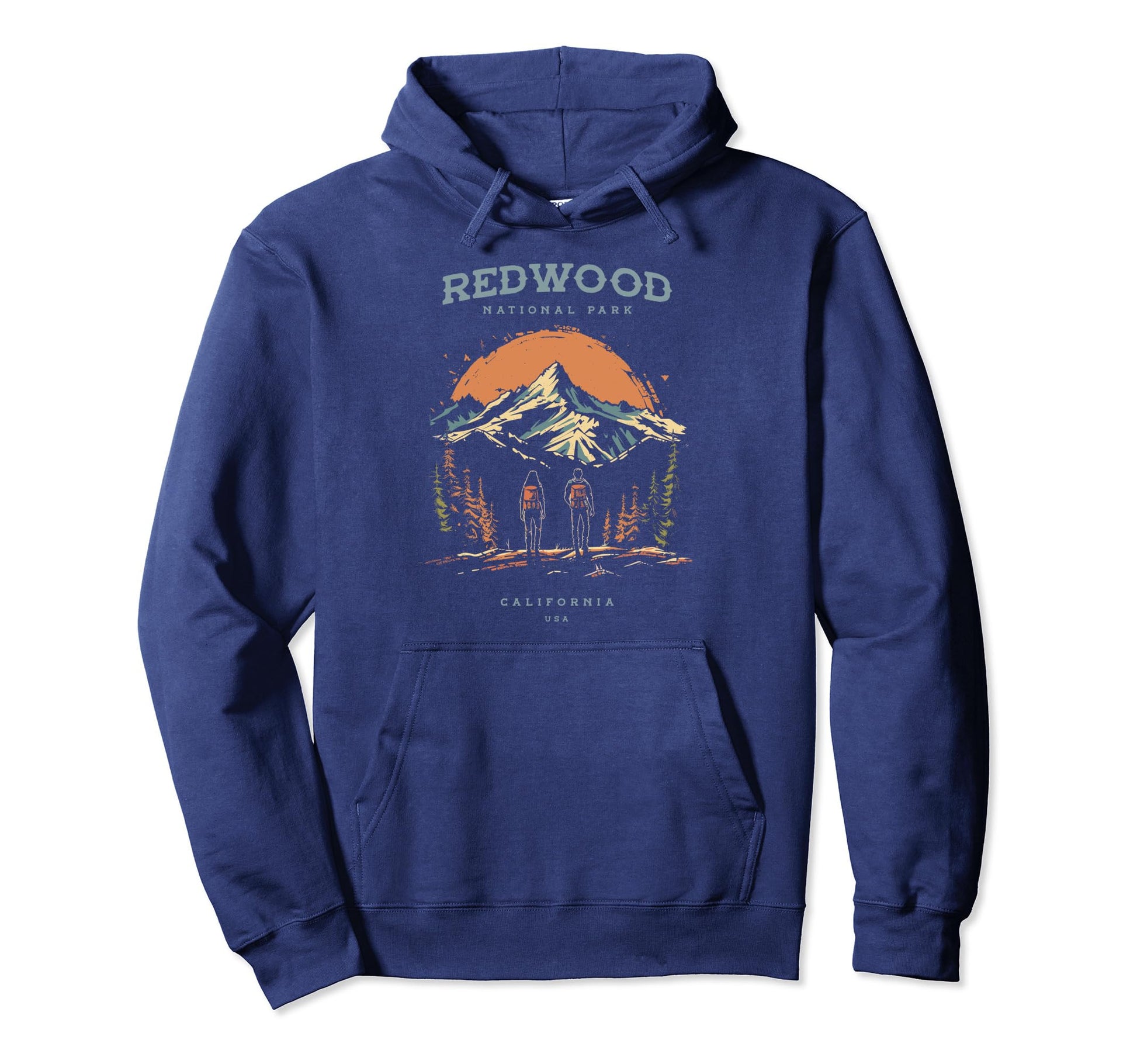 Redwood National Park Backpacking Hiking Hoodie - Fun Novelty Design Unisex - T-Shirt, Sweatshirt, Hoodie