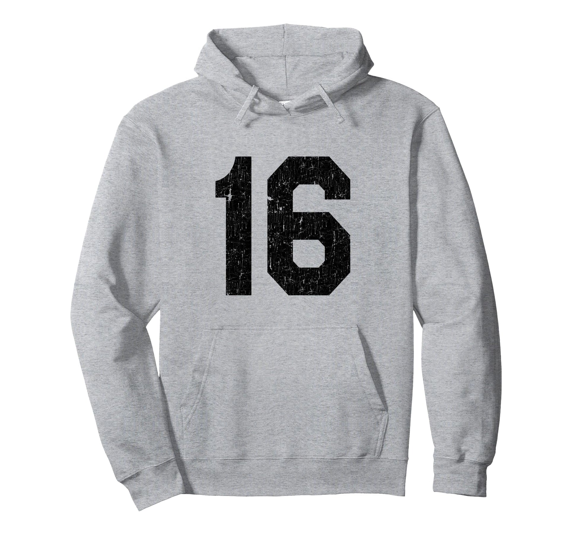 Age 16 Jersey Uniform Sports Number Hoodie - Streetwear Style for Adults - T-Shirt, Sweatshirt, Hoodie