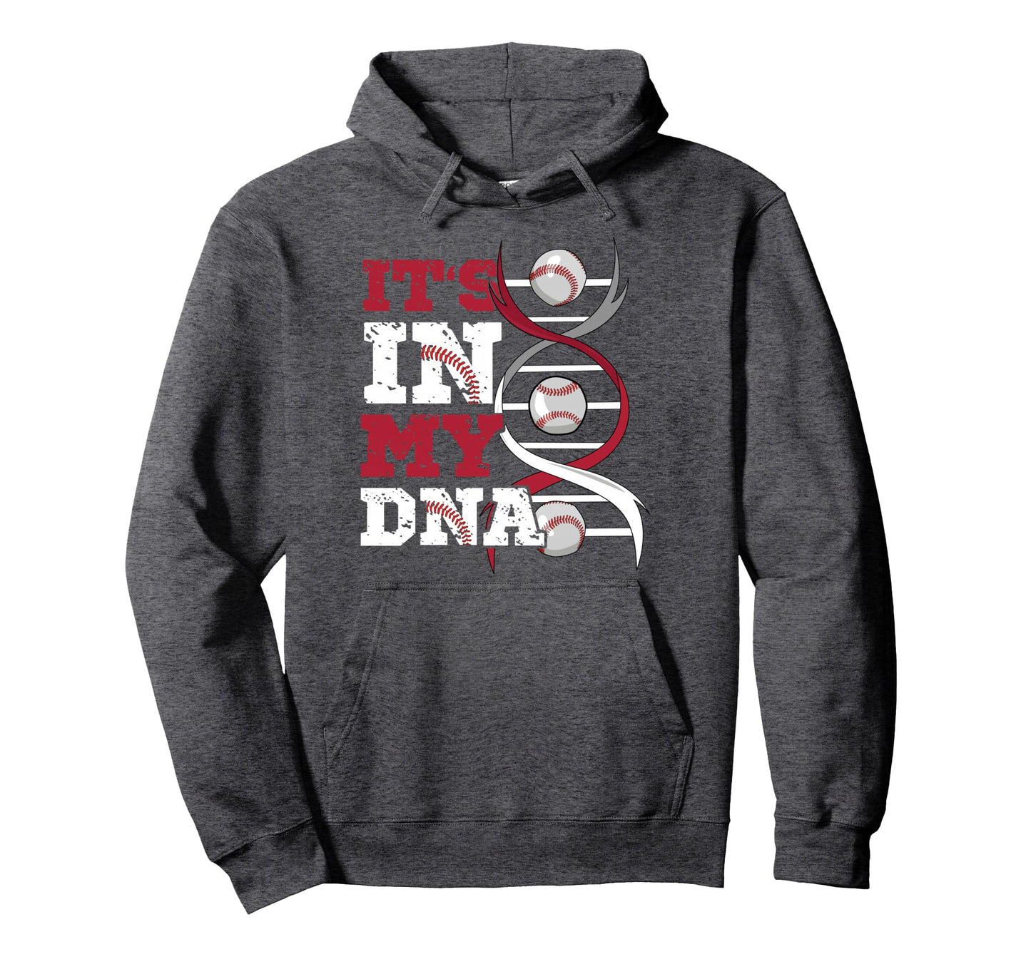 Its My Dna Baseball Sport Player Hoodie - Casual Everyday Wear Men Women - T-Shirt, Sweatshirt, Hoodie