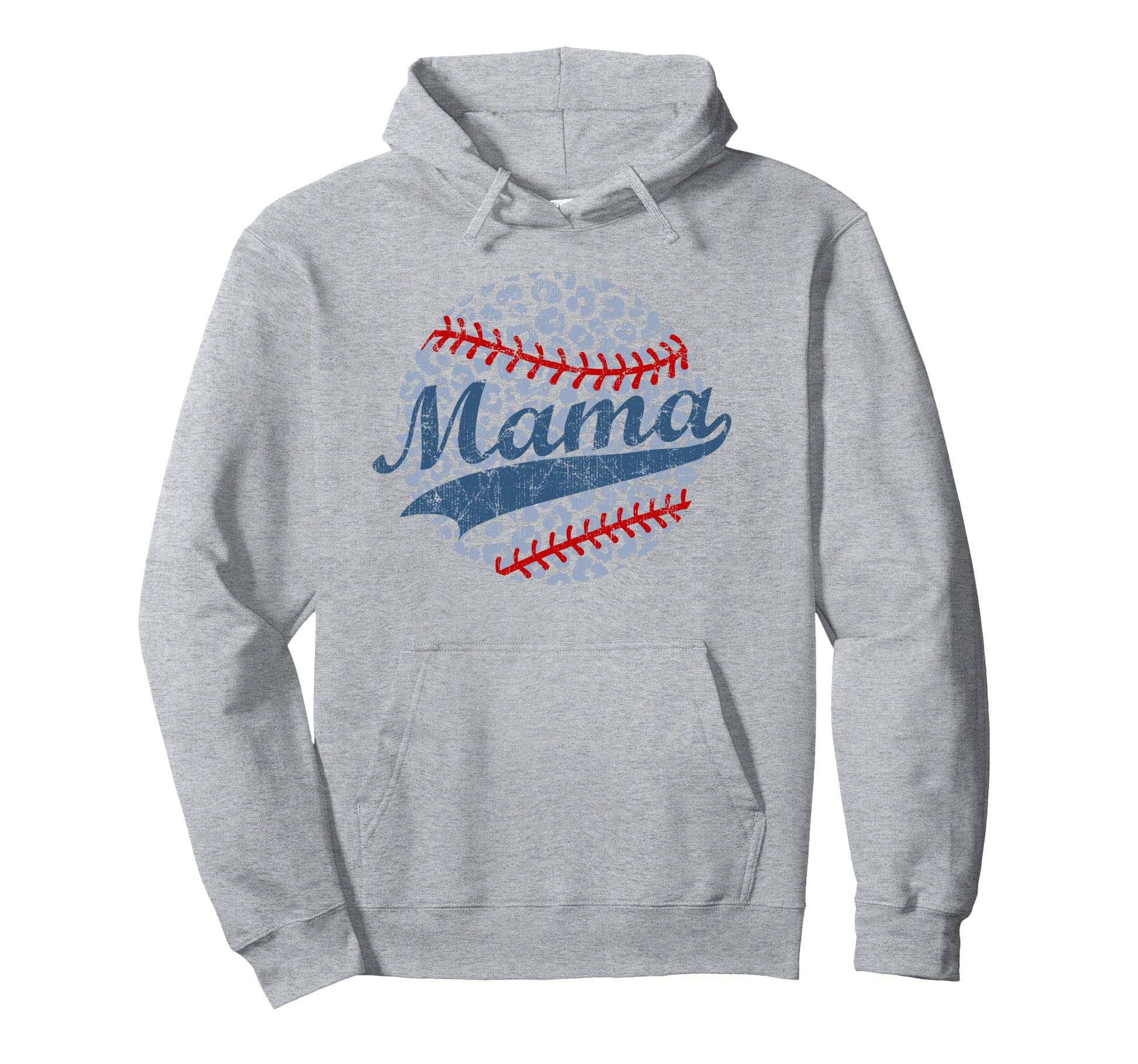Baseball Mom Leopard Baseball Hoodie - Casual Everyday Wear for Adults - T-Shirt, Sweatshirt, Hoodie
