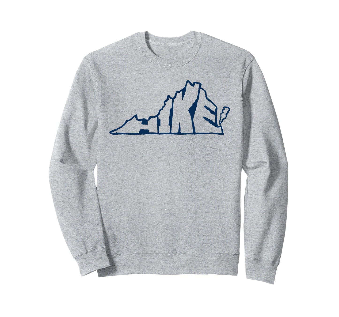 Hike Virginia Outdoor Hiking Sweatshirt - Graphic Print for Adults - T-Shirt, Sweatshirt, Hoodie