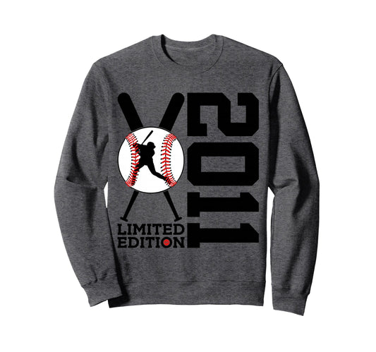 15Th Birthday Baseball 2011 Sweatshirt - Casual Everyday Wear for Adults - T-Shirt, Sweatshirt, Hoodie