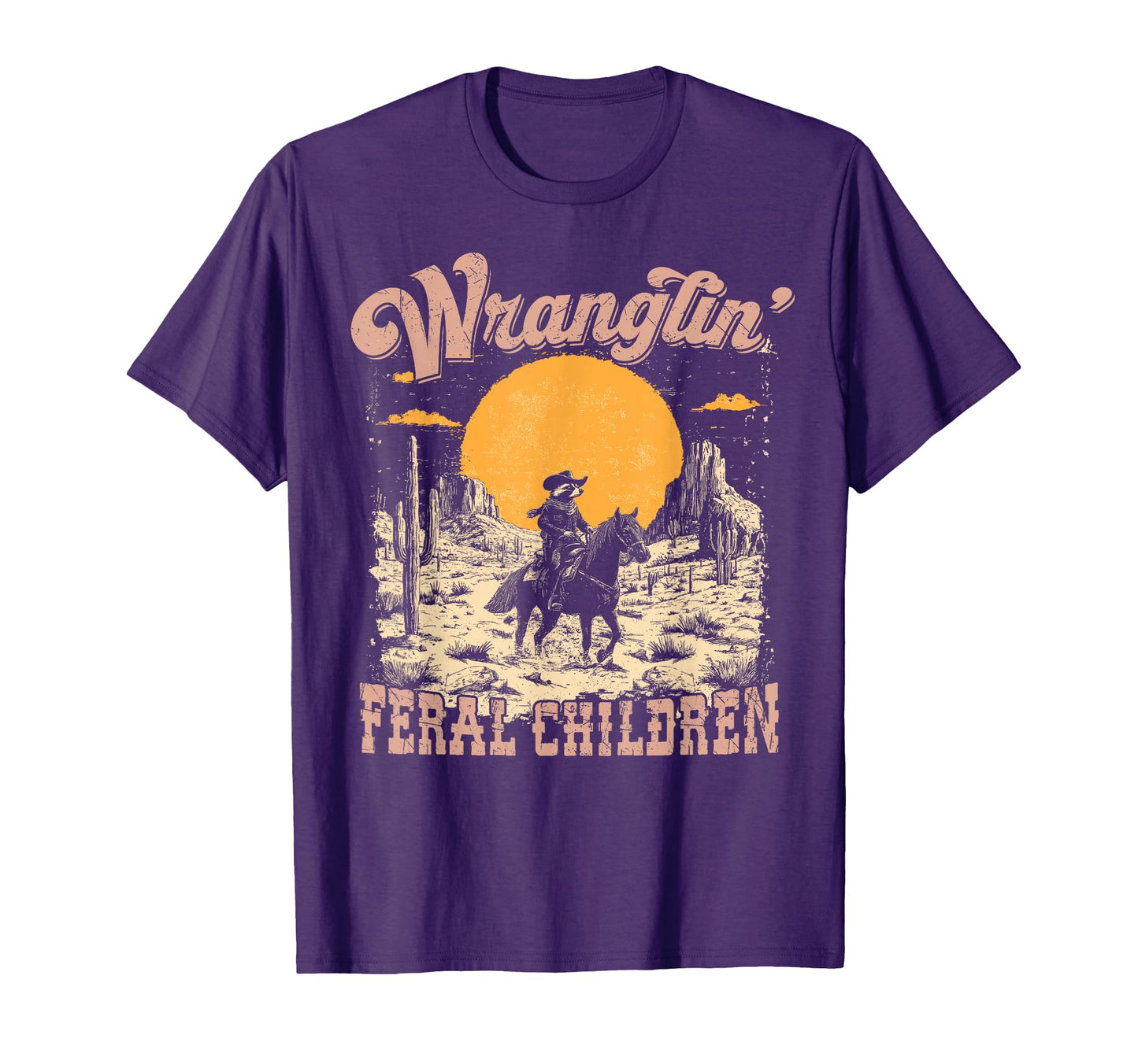 Wranglin Feral Children Raccoon T-Shirt - Custom Art Print for Adults - T-Shirt, Sweatshirt, Hoodie