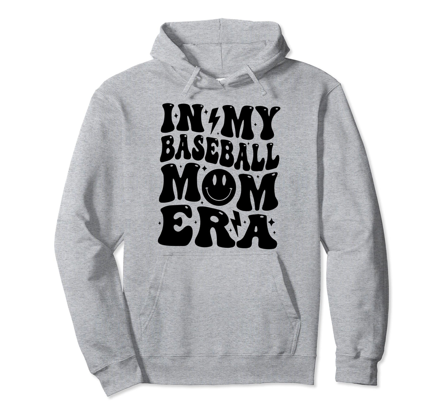 Funny Family Mama My Baseball Mom Era Hoodie - Graphic Print for Adults - T-Shirt, Sweatshirt, Hoodie