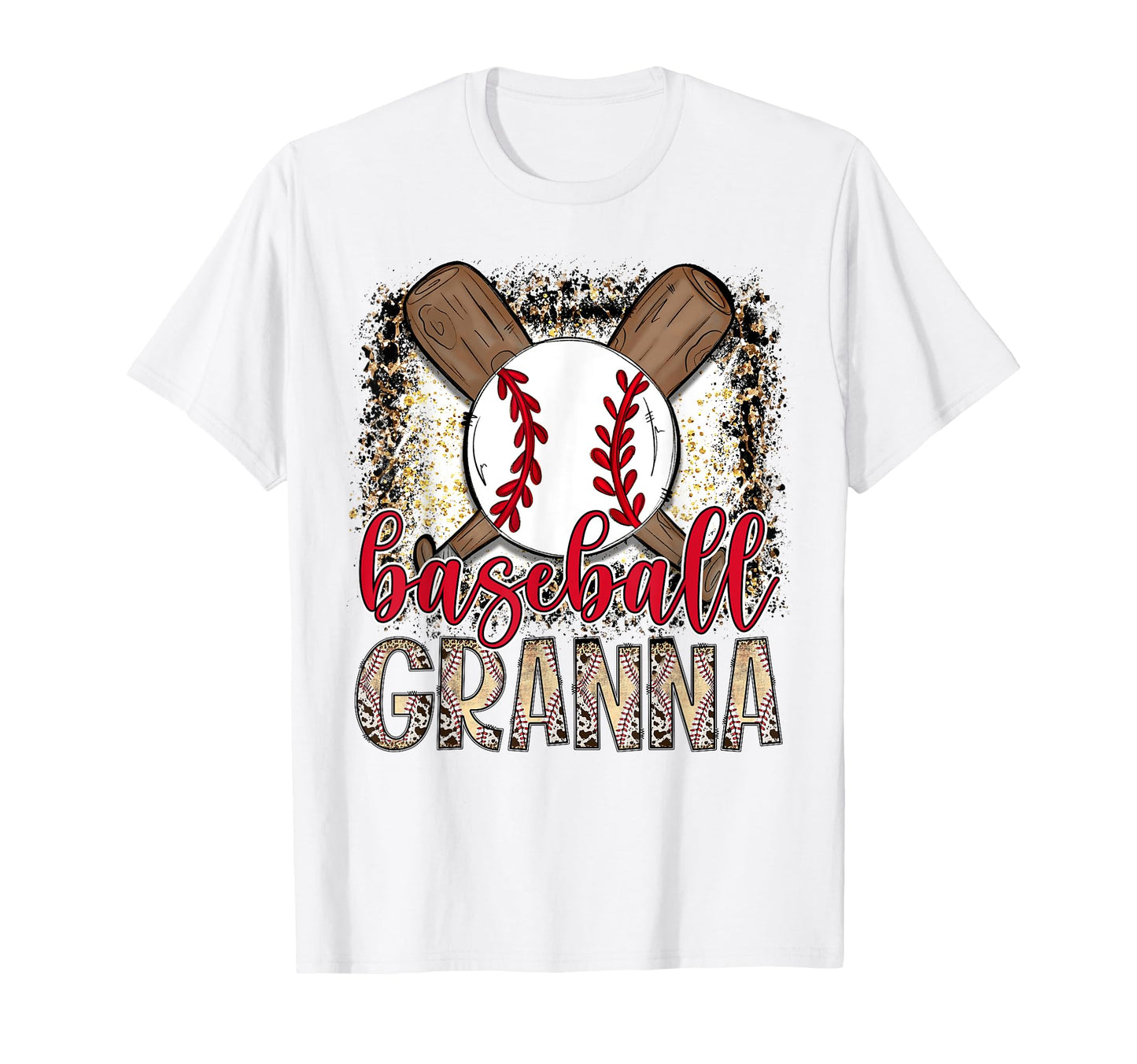 Baseball Granna Leopard Proud Ball T-Shirt - Trendy Graphic Men Women - T-Shirt, Sweatshirt, Hoodie