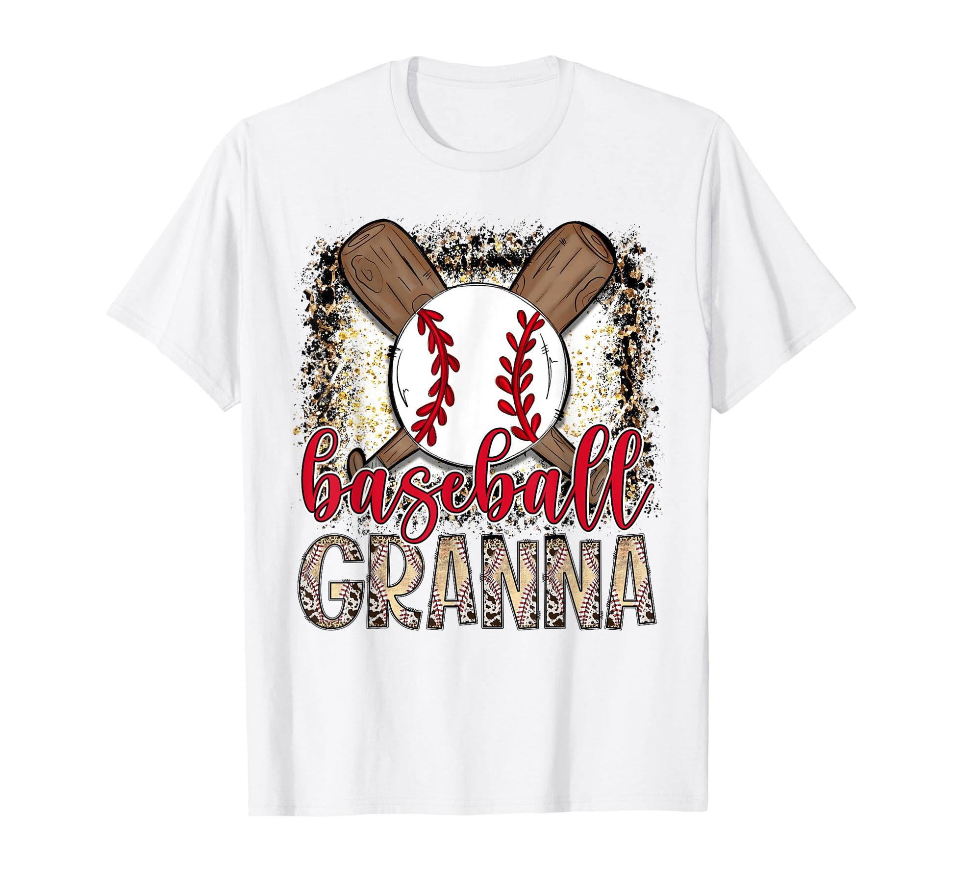 Baseball Granna Leopard Proud Ball T-Shirt - Trendy Graphic Men Women - T-Shirt, Sweatshirt, Hoodie