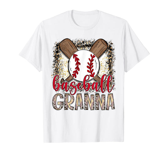 Baseball Granna Leopard Proud Ball T-Shirt - Trendy Graphic Men Women - T-Shirt, Sweatshirt, Hoodie