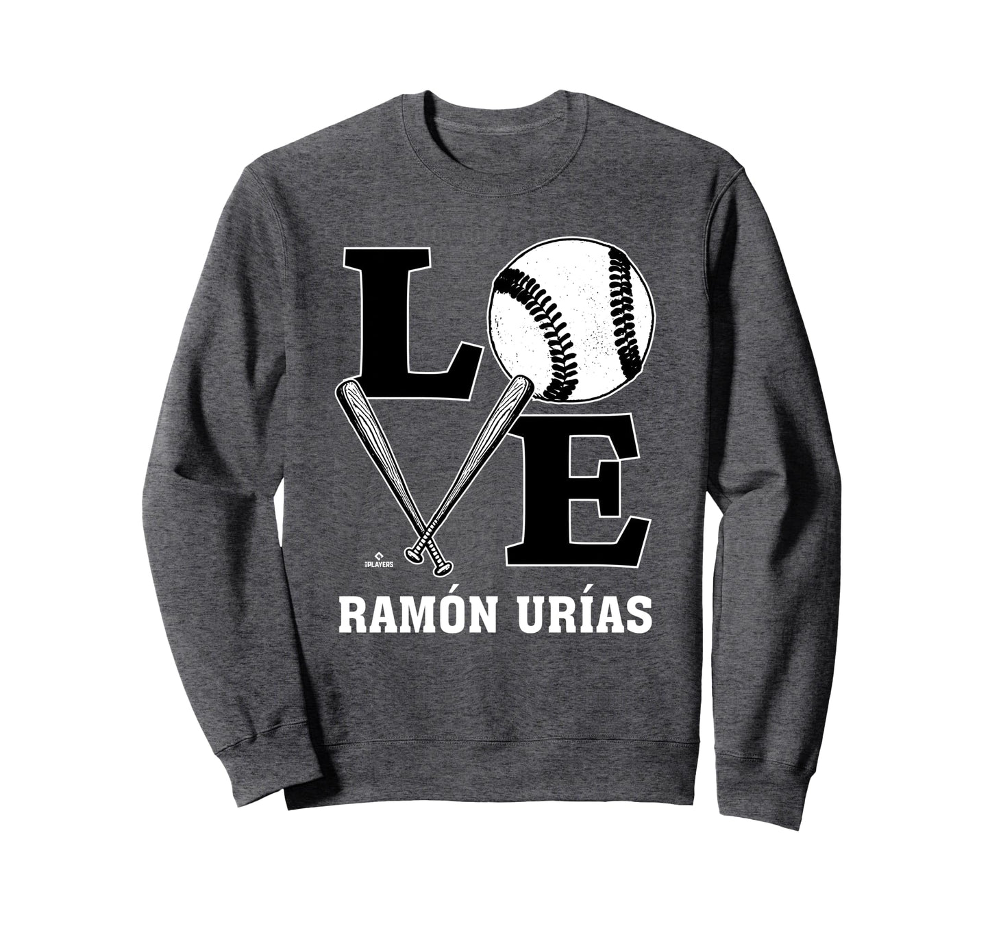 Distressed Baseball Love Ram N Ur Sweatshirt - Unique Graphic for Adults - T-Shirt, Sweatshirt, Hoodie