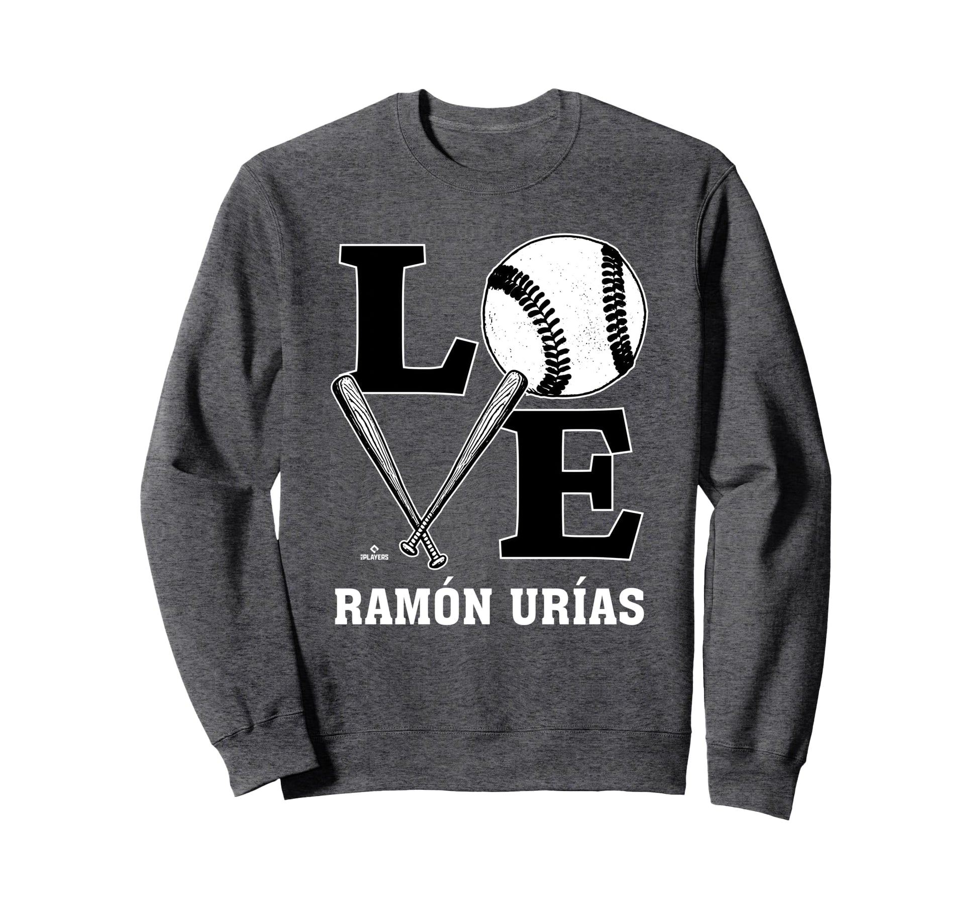 Distressed Baseball Love Ram N Ur Sweatshirt - Unique Graphic for Adults - T-Shirt, Sweatshirt, Hoodie