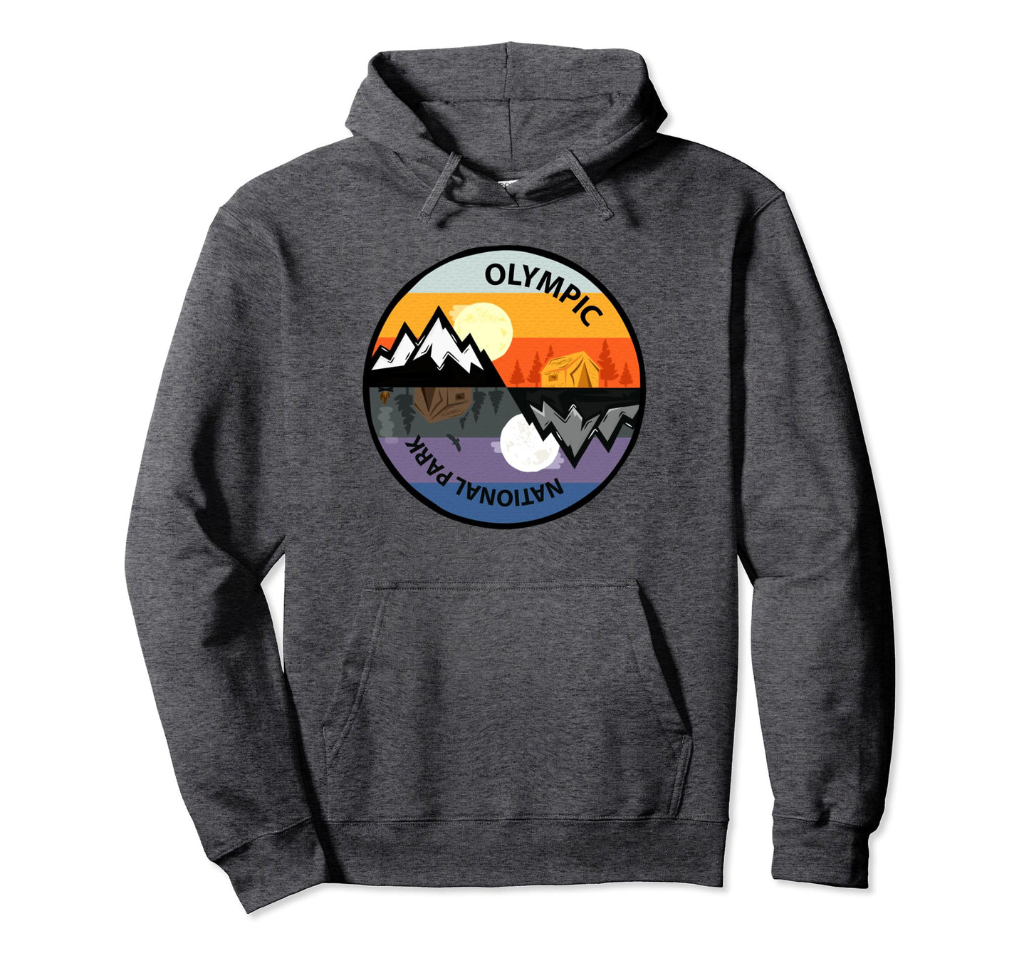 Olympic National Park Souvenir Hoodie - Custom Art Print Unisex - T-Shirt, Sweatshirt, Hoodie