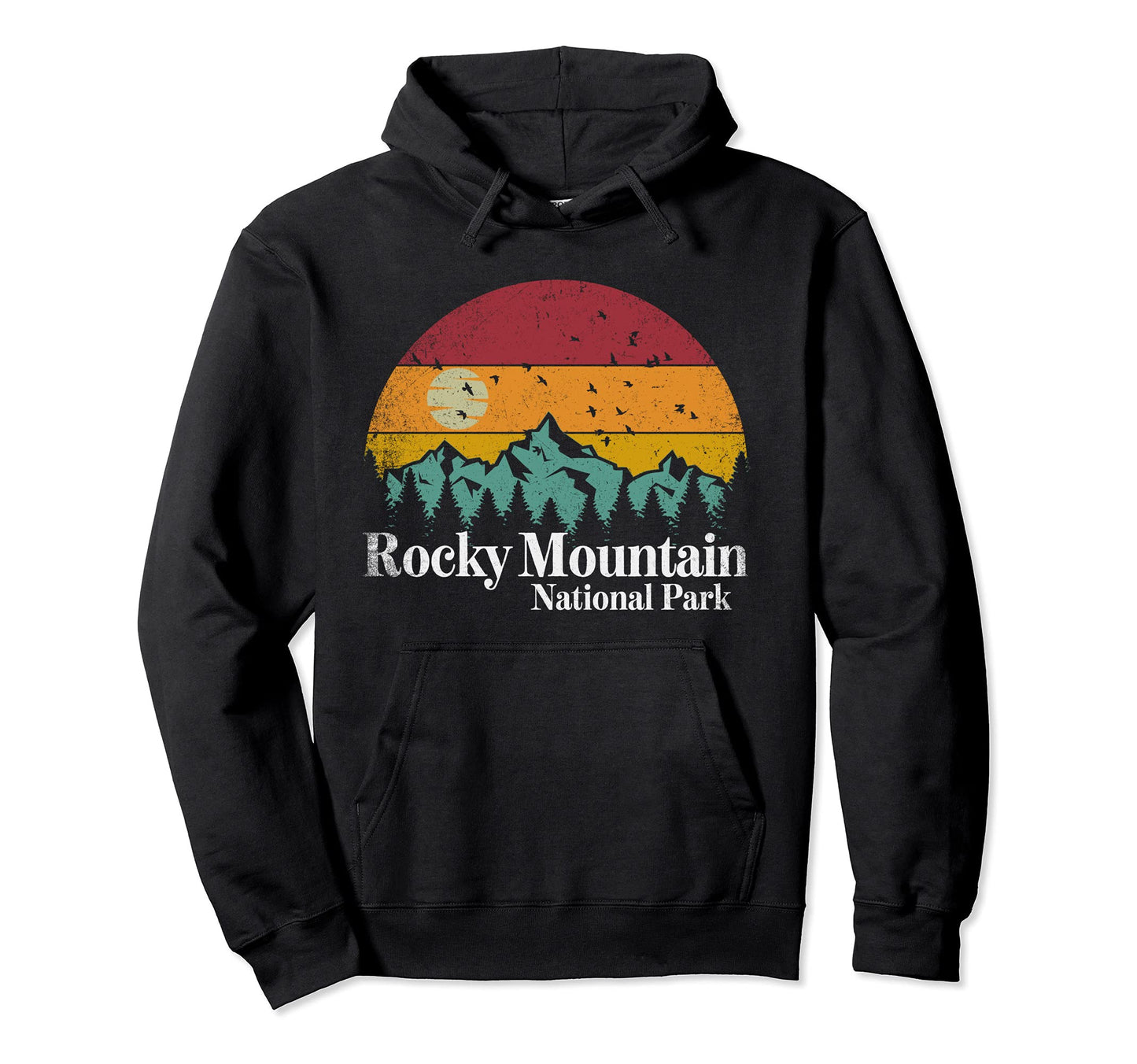Rocky Mountain National Park Colorado Hoodie - Aesthetic Graphic Men Women - T-Shirt, Sweatshirt, Hoodie