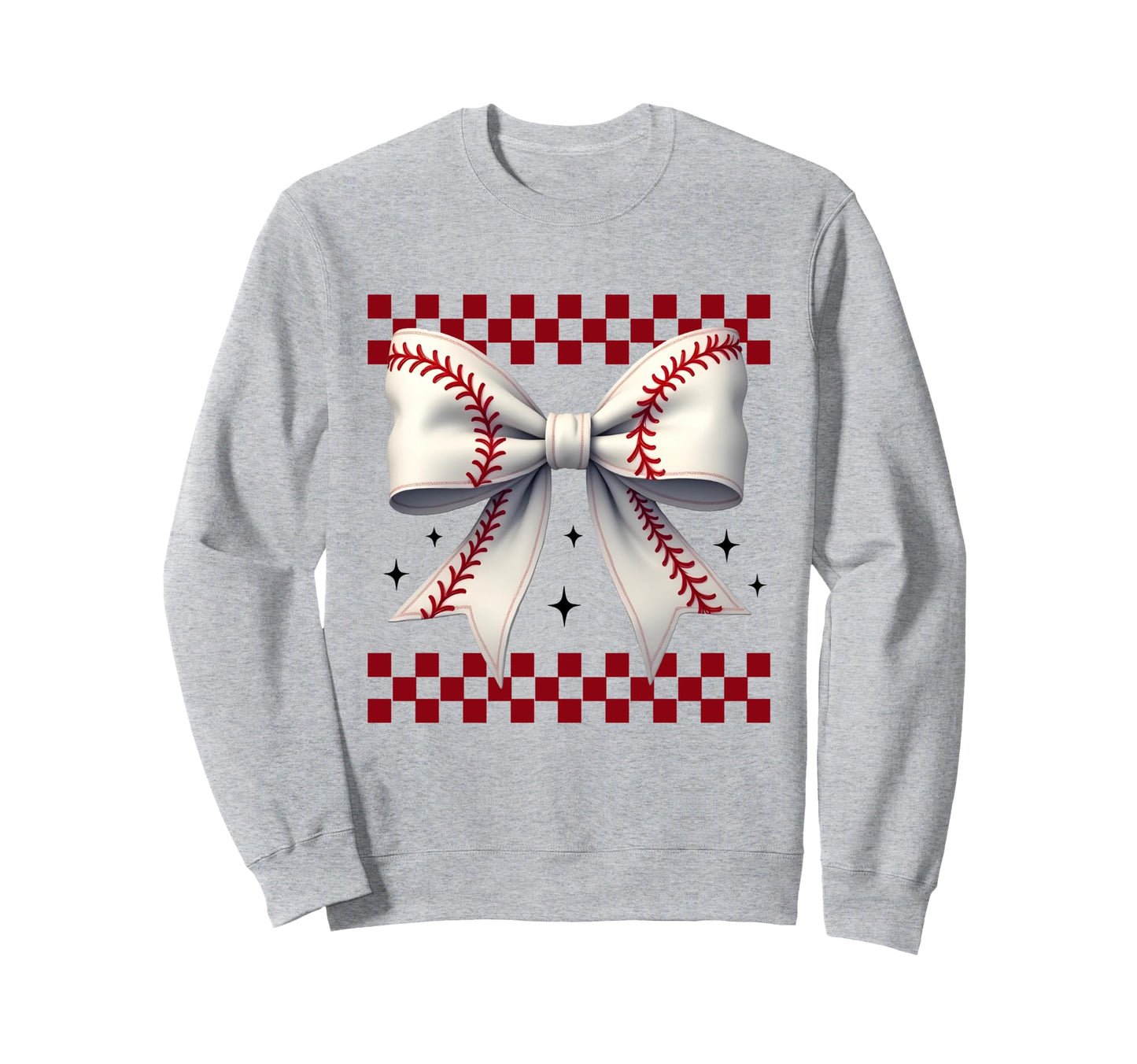 Baseball Coquette Bow Baseball Mama Sweatshirt - Trendy Graphic for Adults - T-Shirt, Sweatshirt, Hoodie