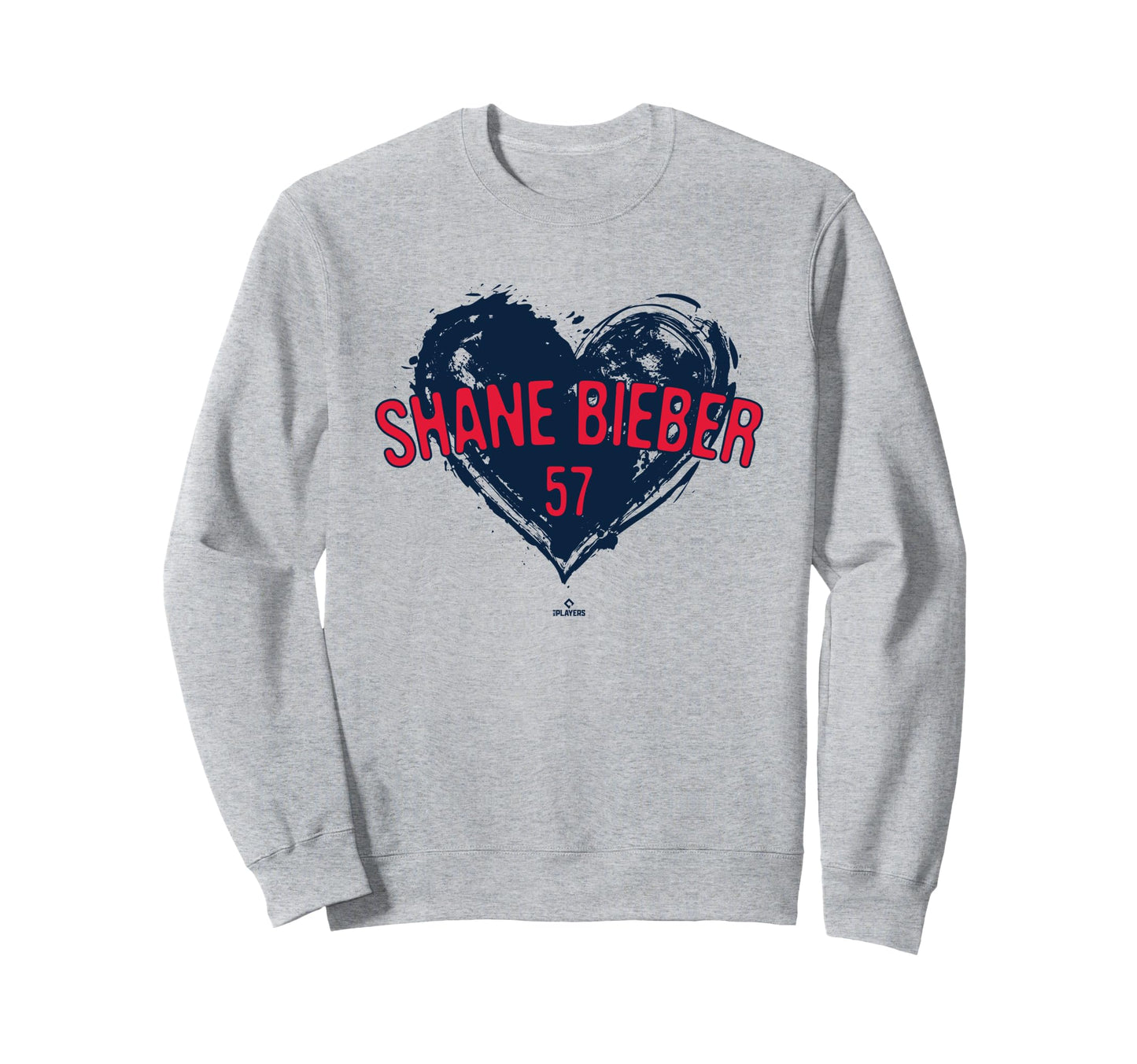 Distressed Heart Shane Bieber Sweatshirt - Custom Art Print for Adults - T-Shirt, Sweatshirt, Hoodie