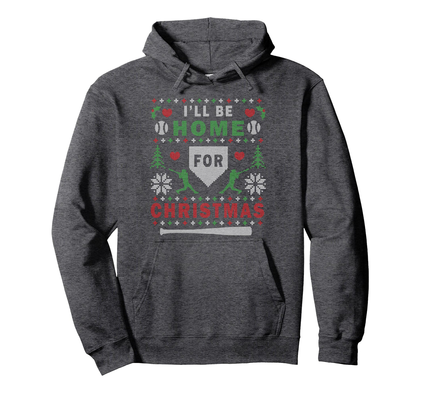 Ill Be Home Baseball Ugly Hoodie - Aesthetic Graphic Unisex - T-Shirt, Sweatshirt, Hoodie