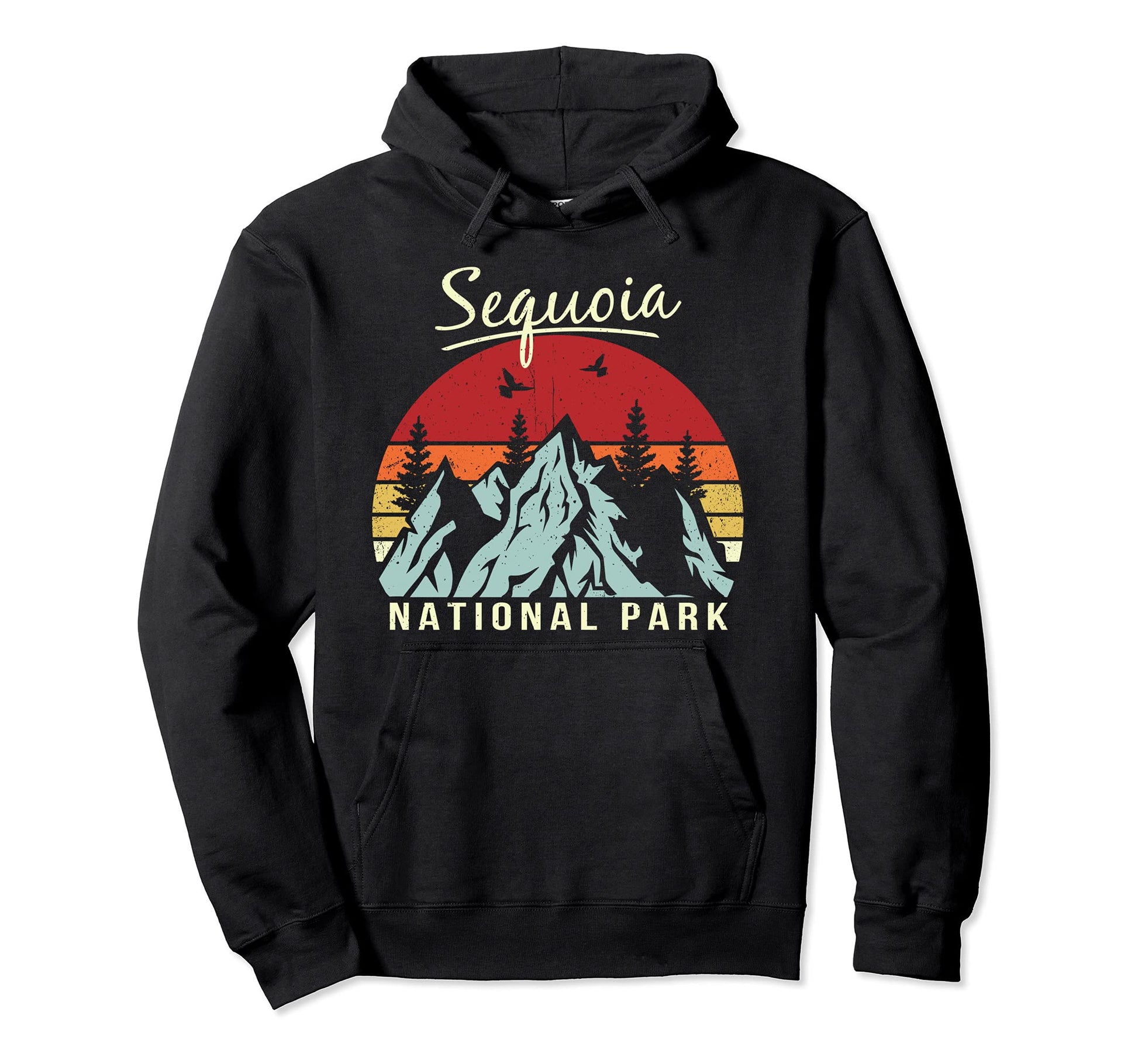 Hiking Camping Sequoia National Park Hoodie - Custom Art Print for Adults - T-Shirt, Sweatshirt, Hoodie